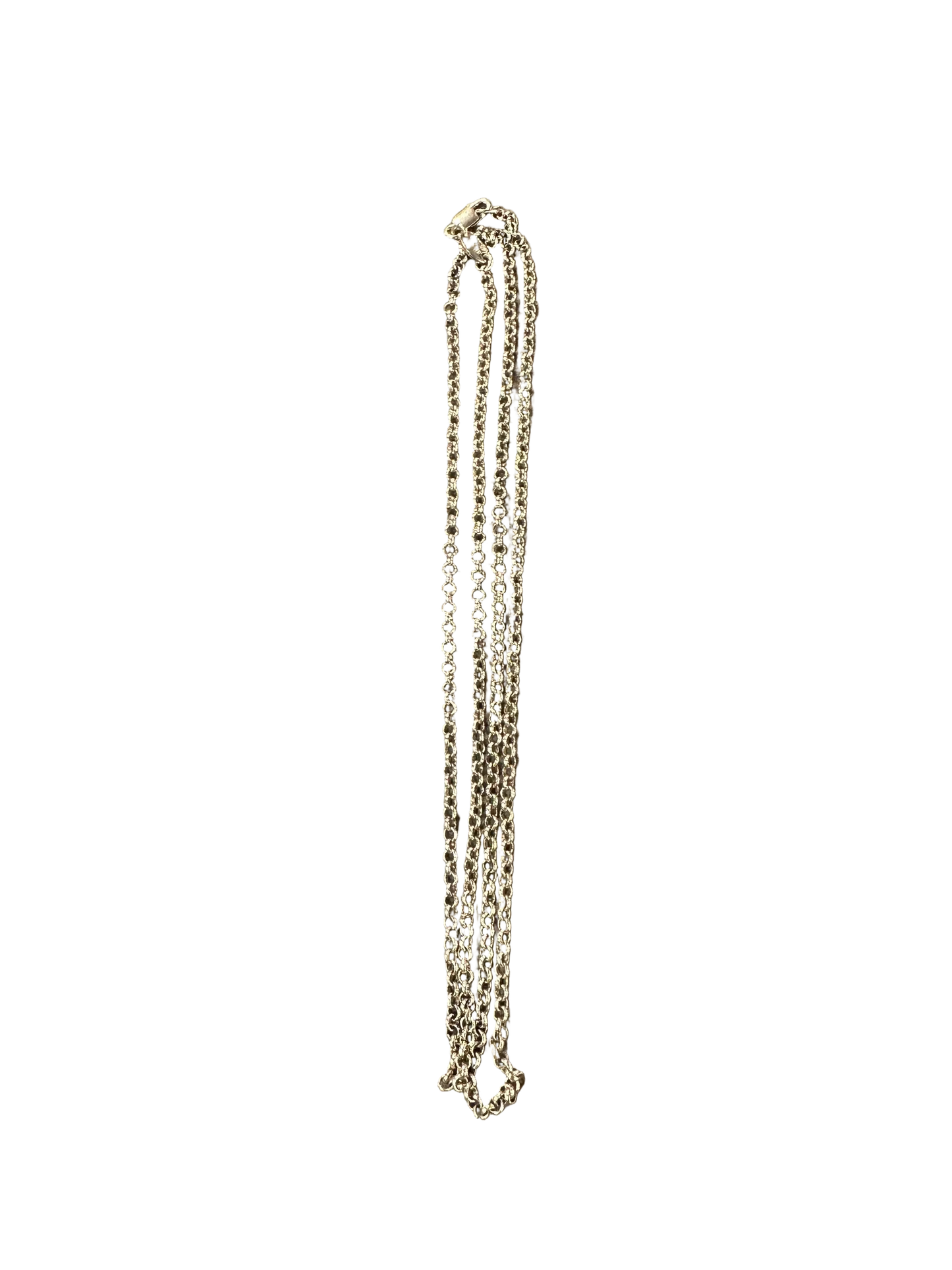 Chrome Hearts Sterling Silver Fine Ball Chain Necklace 24 in