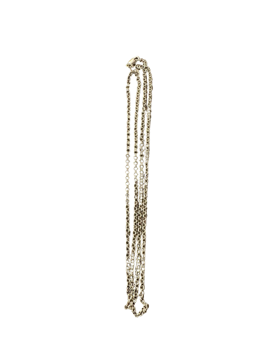 Chrome Hearts Sterling Silver Fine Ball Chain Necklace 24 in