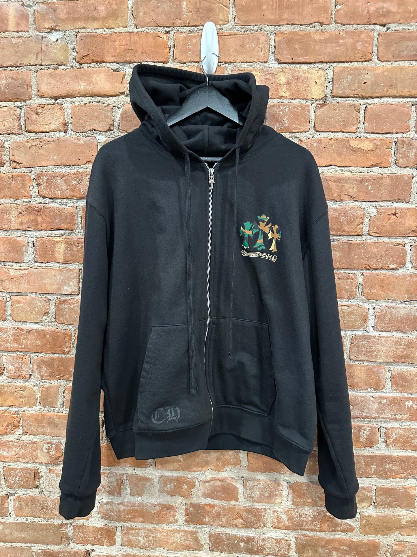 Chrome Hearts Camo Horseshoe zip-up hoodie SZ M