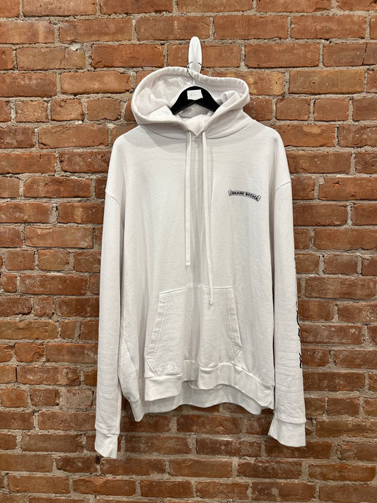 Chrome Hearts x Rolling Stones Scroll White & Blue hoodie SZ XL