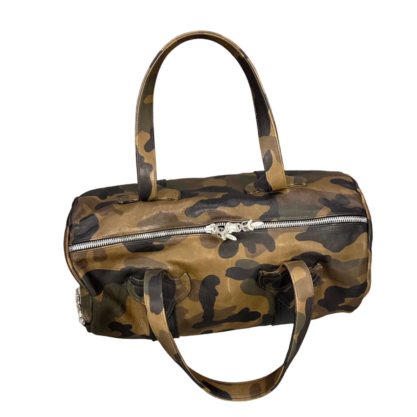 ($12,000) Chrome Hearts Camouflage Leather Mini Duffle
