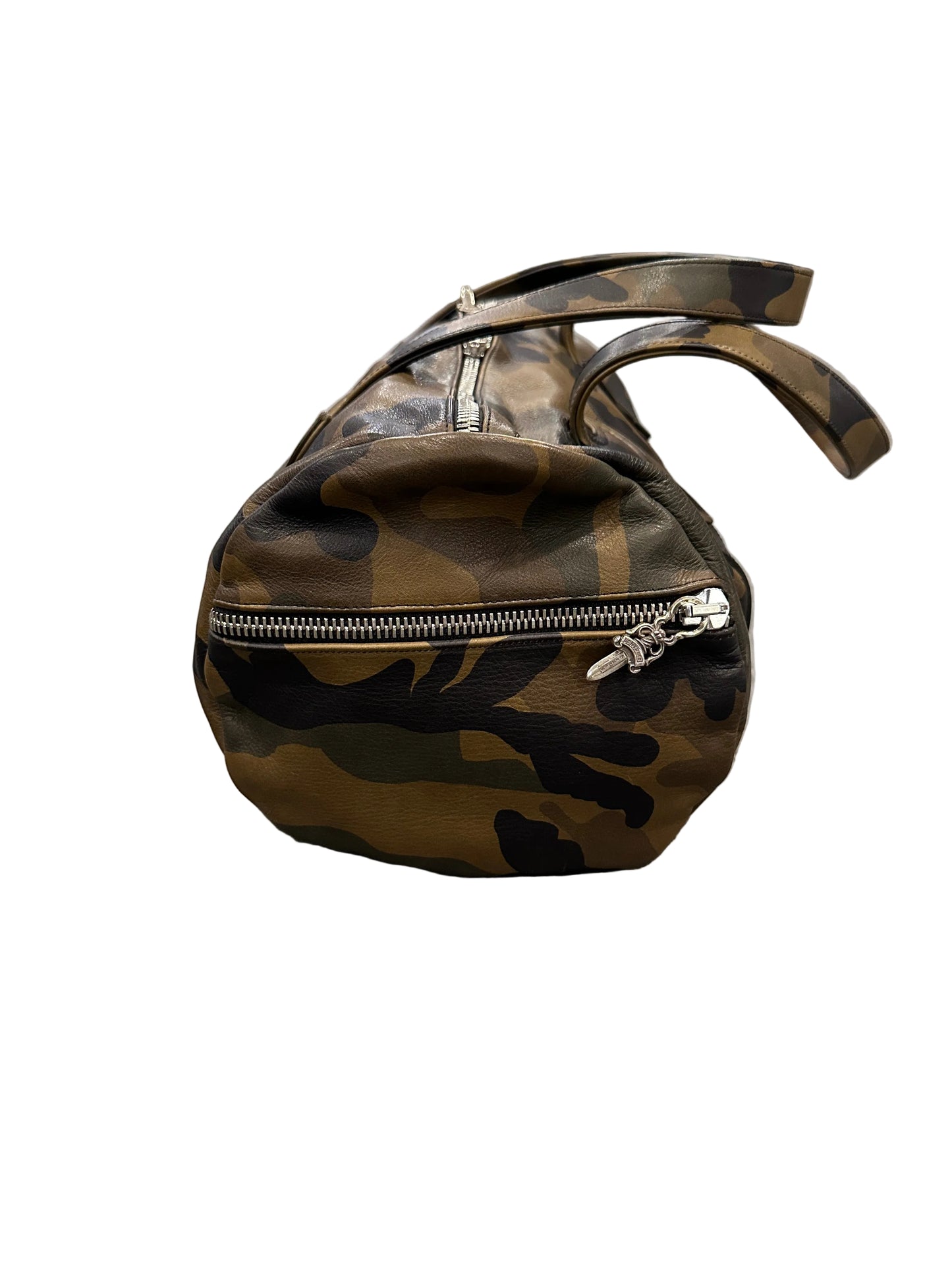 ($12,000) Chrome Hearts Camouflage Leather Mini Duffle