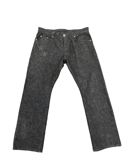 Chrome Hearts Black Star Patches Jeans Sz 38