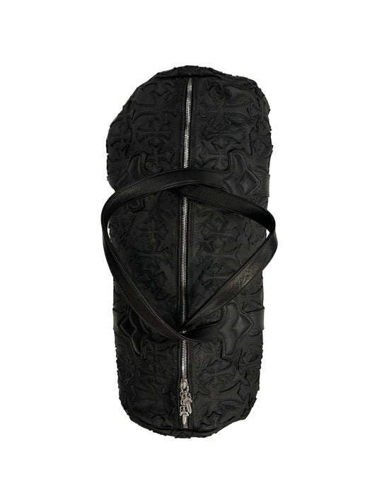 ($25,200) Chrome Hearts Black Cross Patch Duffle Bag