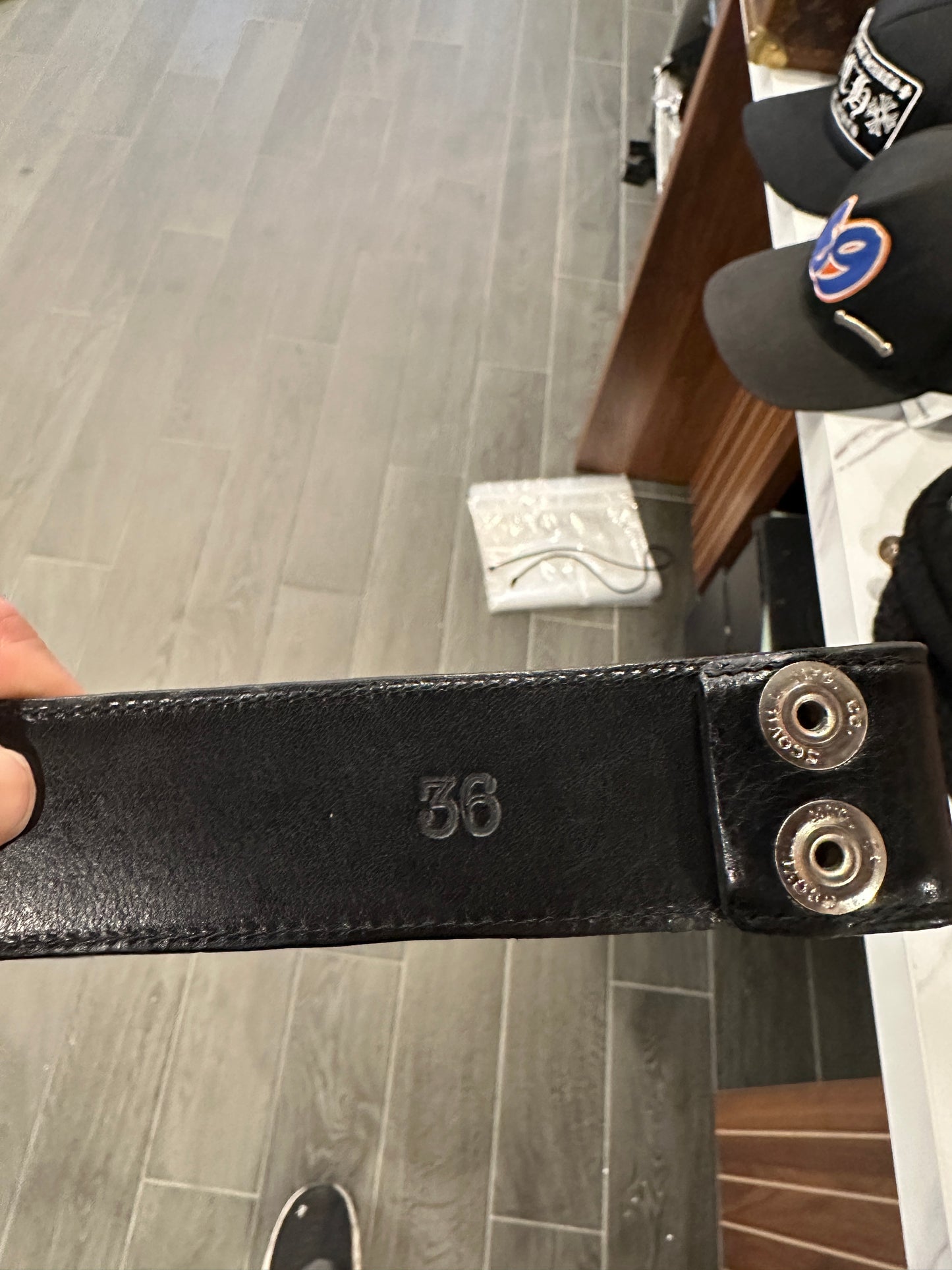 ($23,000) Chrome Hearts Multi Color Patch Roller Belt Sz 36