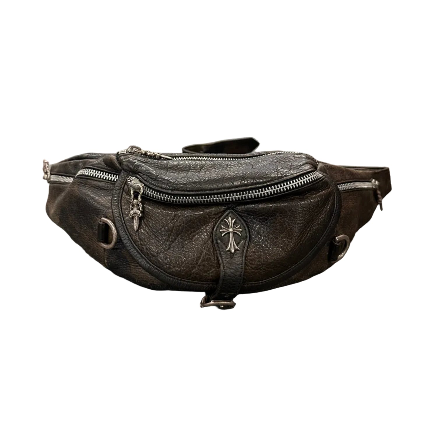 Chrome Hearts Brown leather Snat Pack