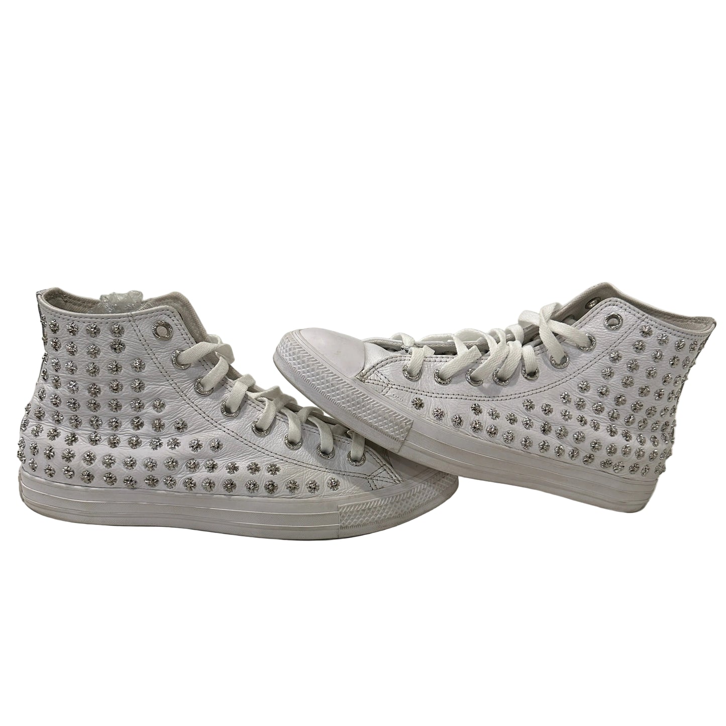 Chrome Hearts x Converse White Rhodium Cross High Sz 9.5