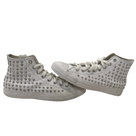 Chrome Hearts x Converse White Rhodium Cross High Sz 9.5