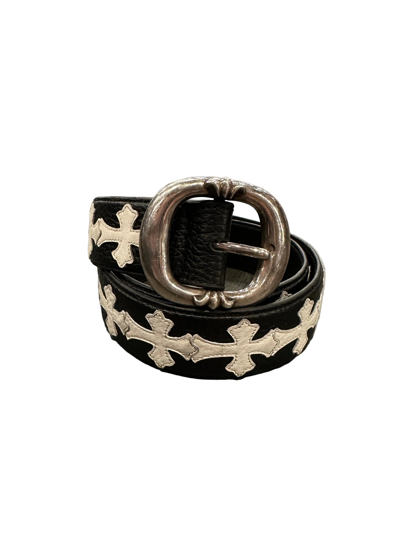 ($26,000) Chrome hearts white patch gunslinger belt sz 34