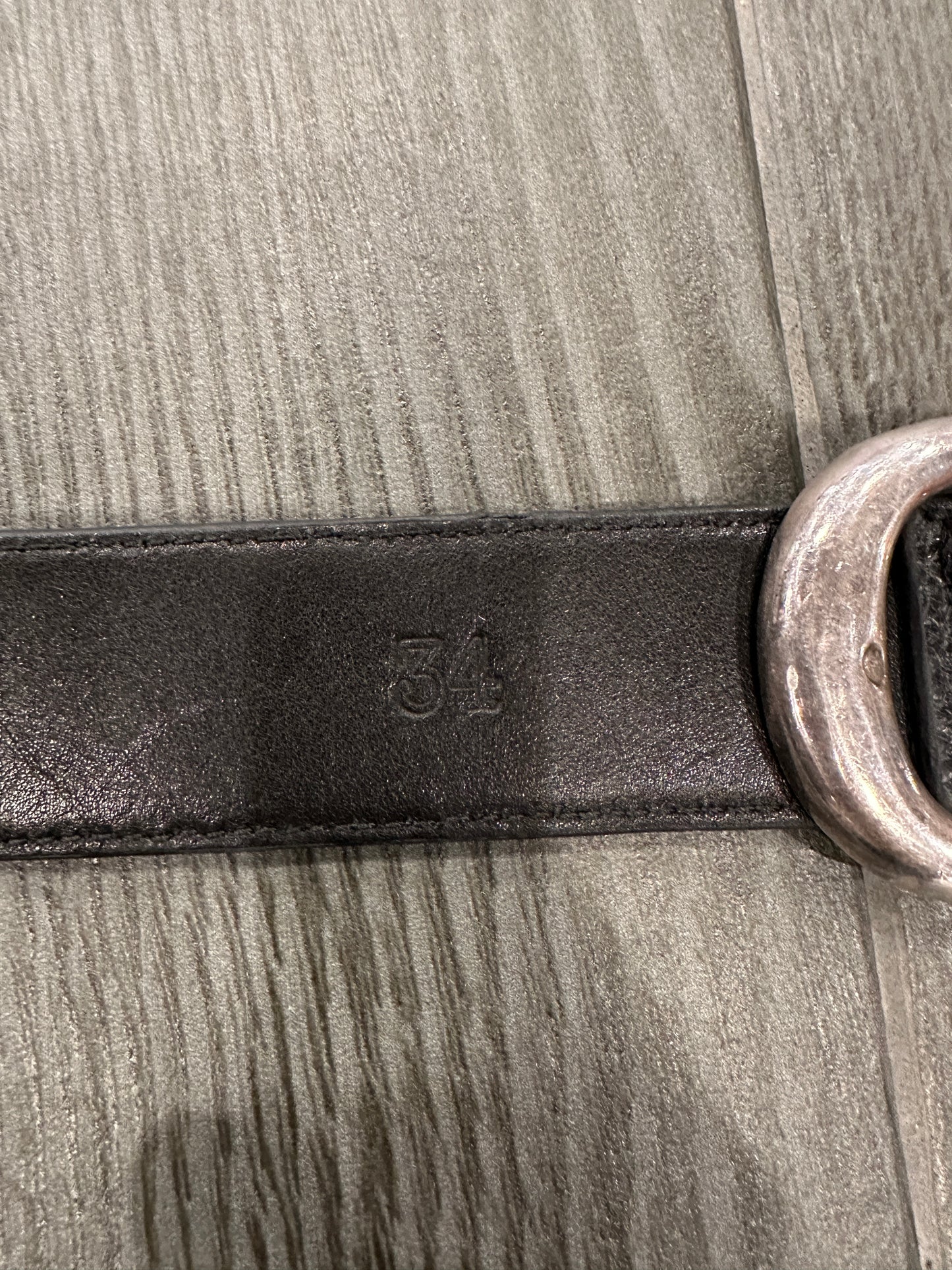 ($26,000) Chrome hearts white patch gunslinger belt sz 34