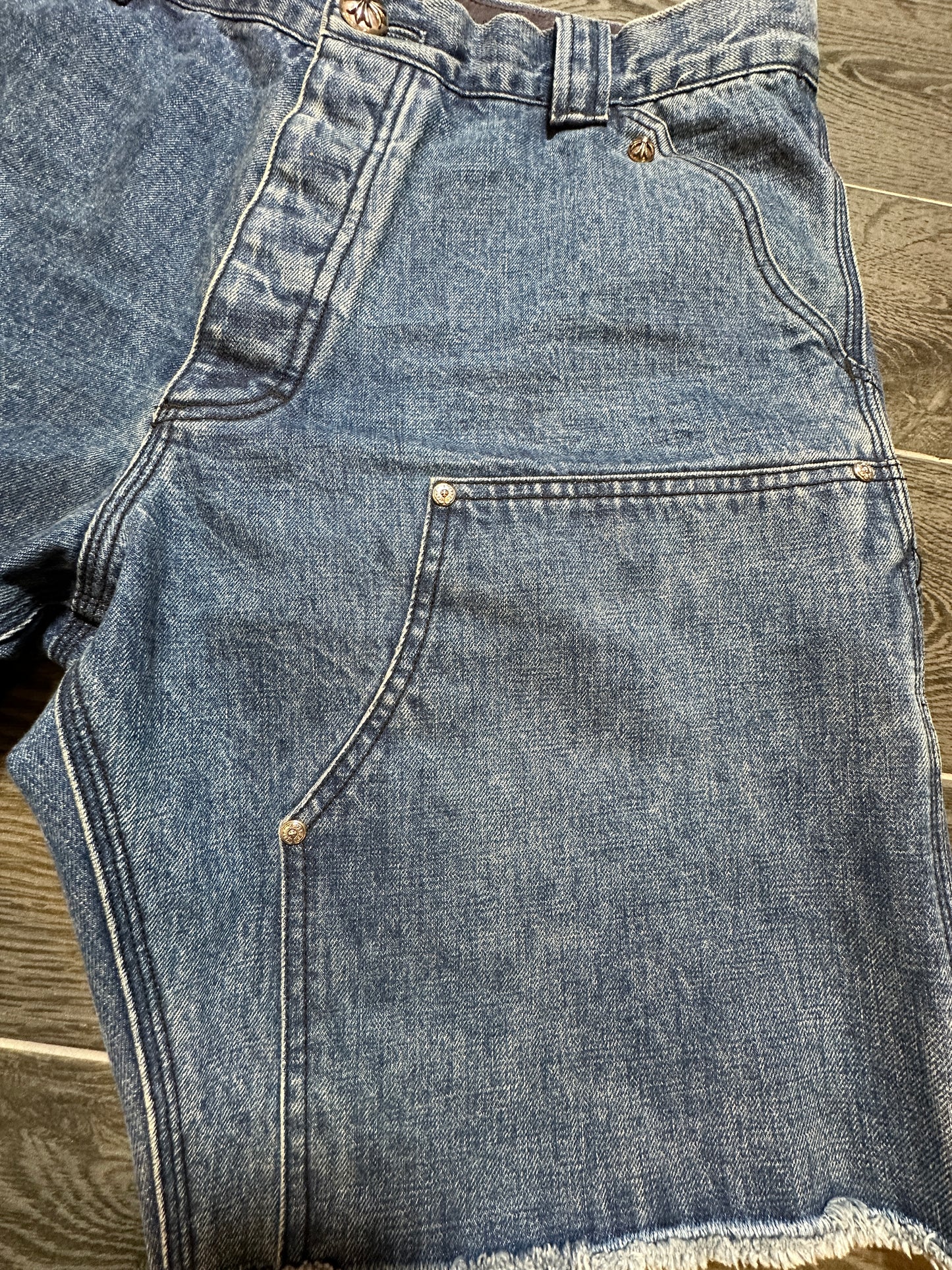 Chrome Hearts denim carpenter shorts Sz 36