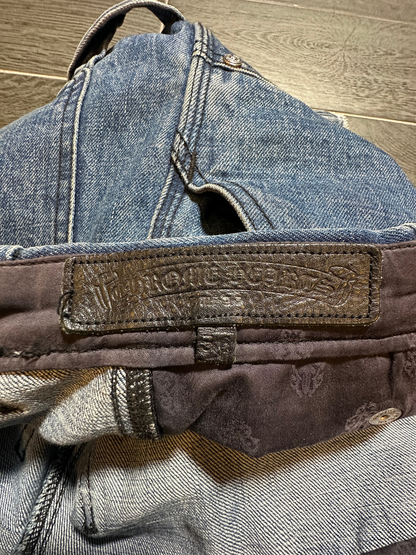 Chrome Hearts denim carpenter shorts Sz 36