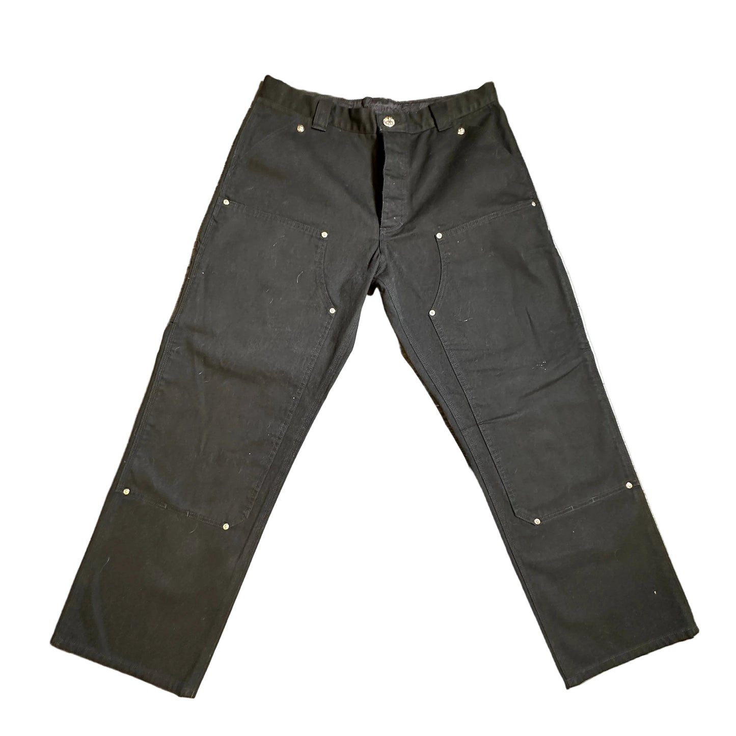 Chrome Hearts Black Double Knee Carpenter pants sz 36 NEW