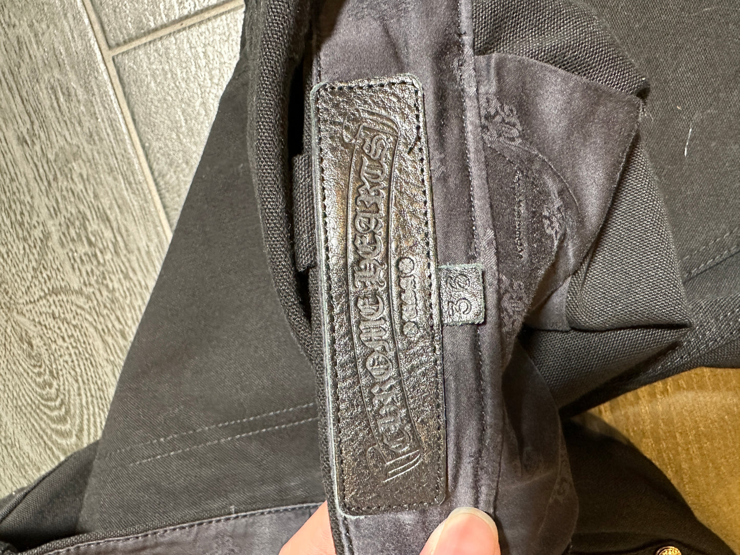 Chrome Hearts Black Double Knee Carpenter pants sz 36 NEW