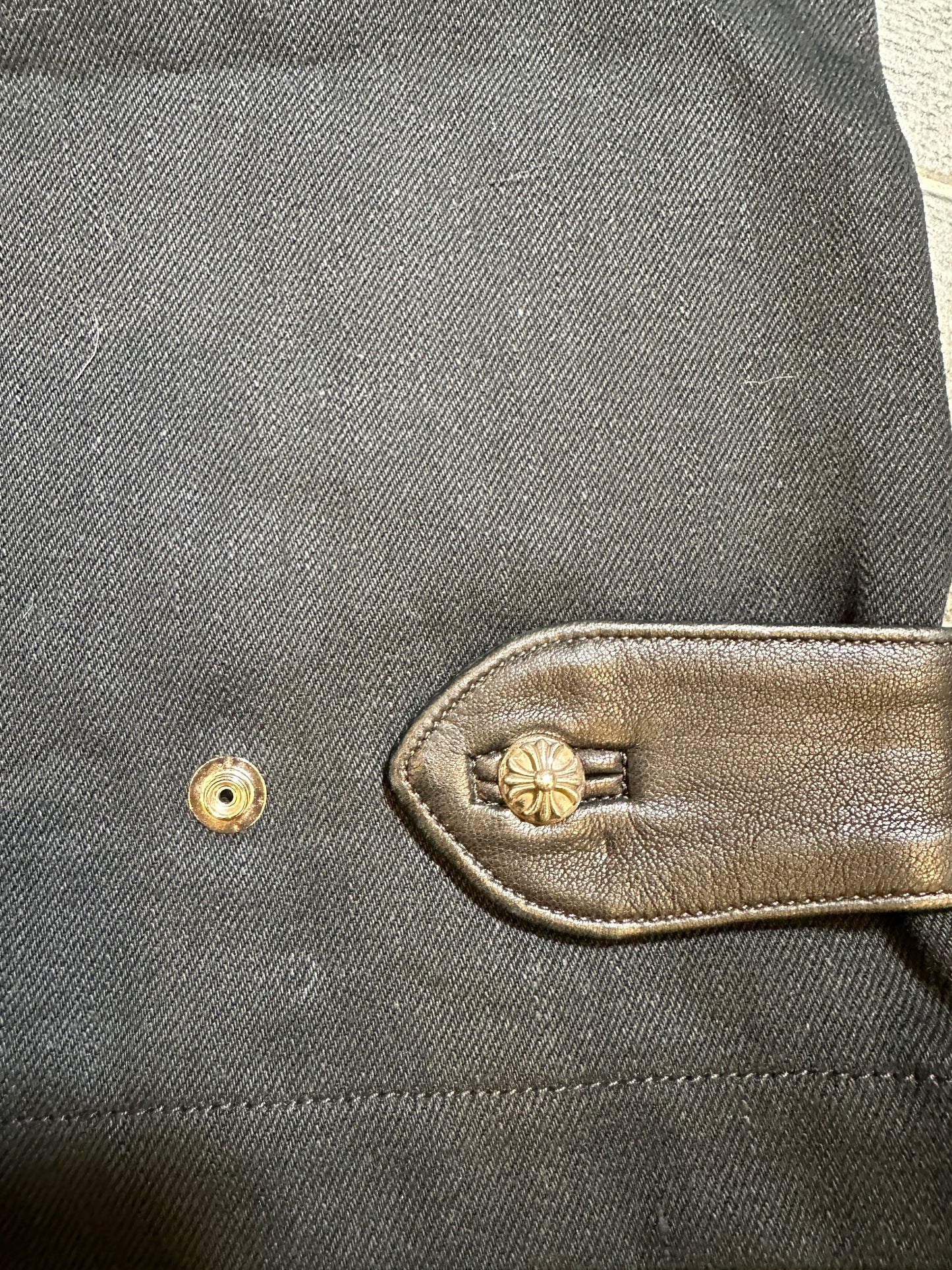 Chrome Hearts Street Sweeper black denim pants sz 40