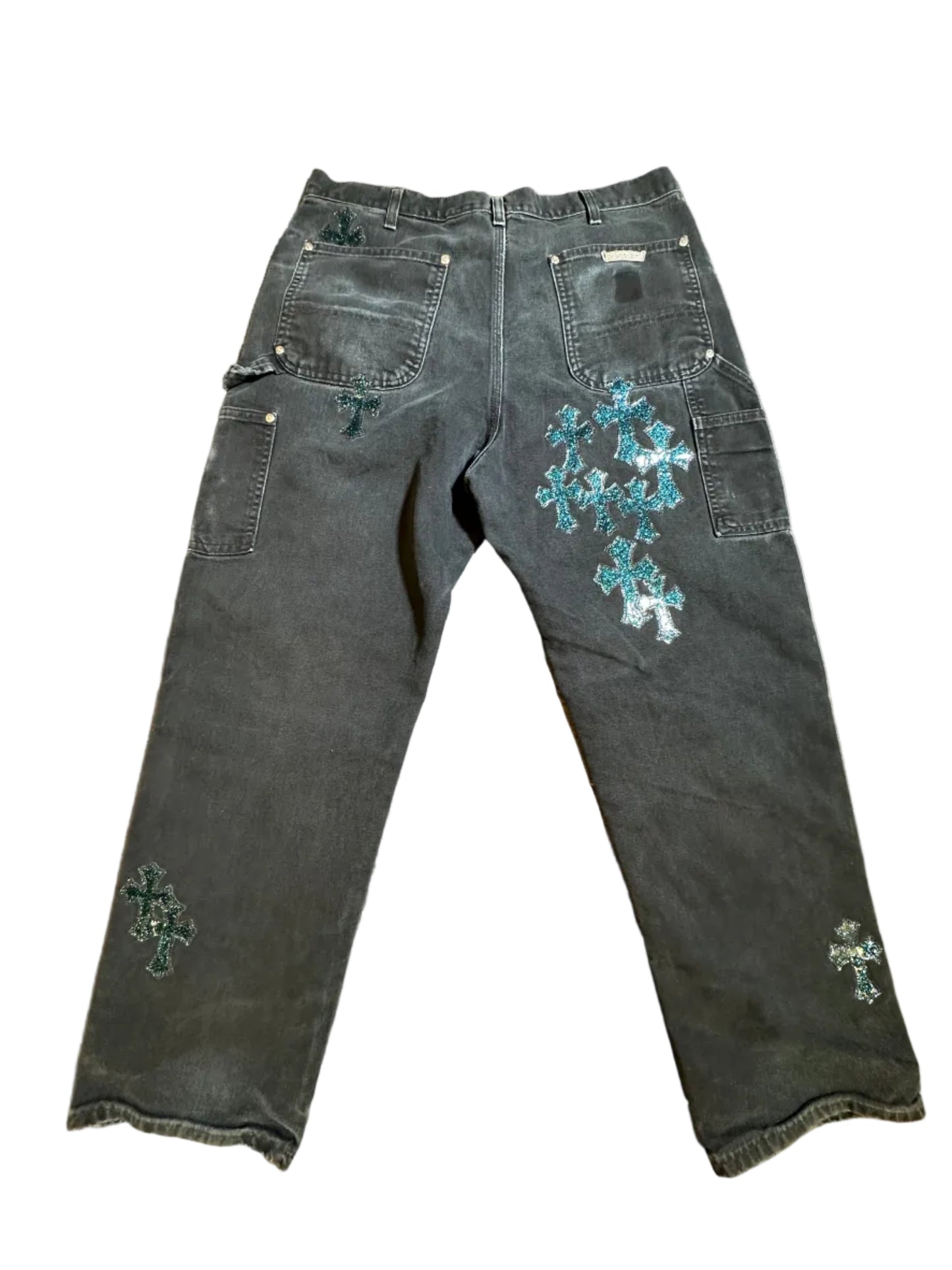 ($40,000) Chrome Hearts Galaxy Double Knee Carpenter Pants sz 34