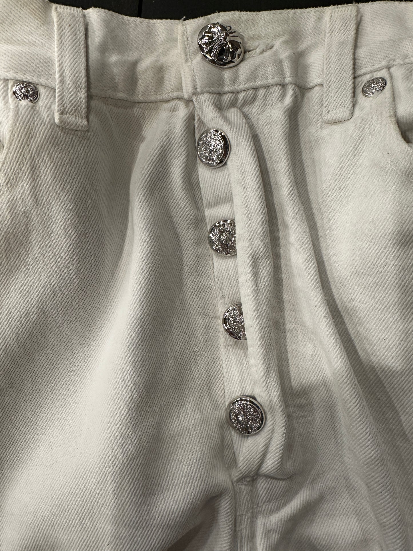 Chrome Hearts Cheetah Cross Patch White Levi Jeans sz 31 TAILORED