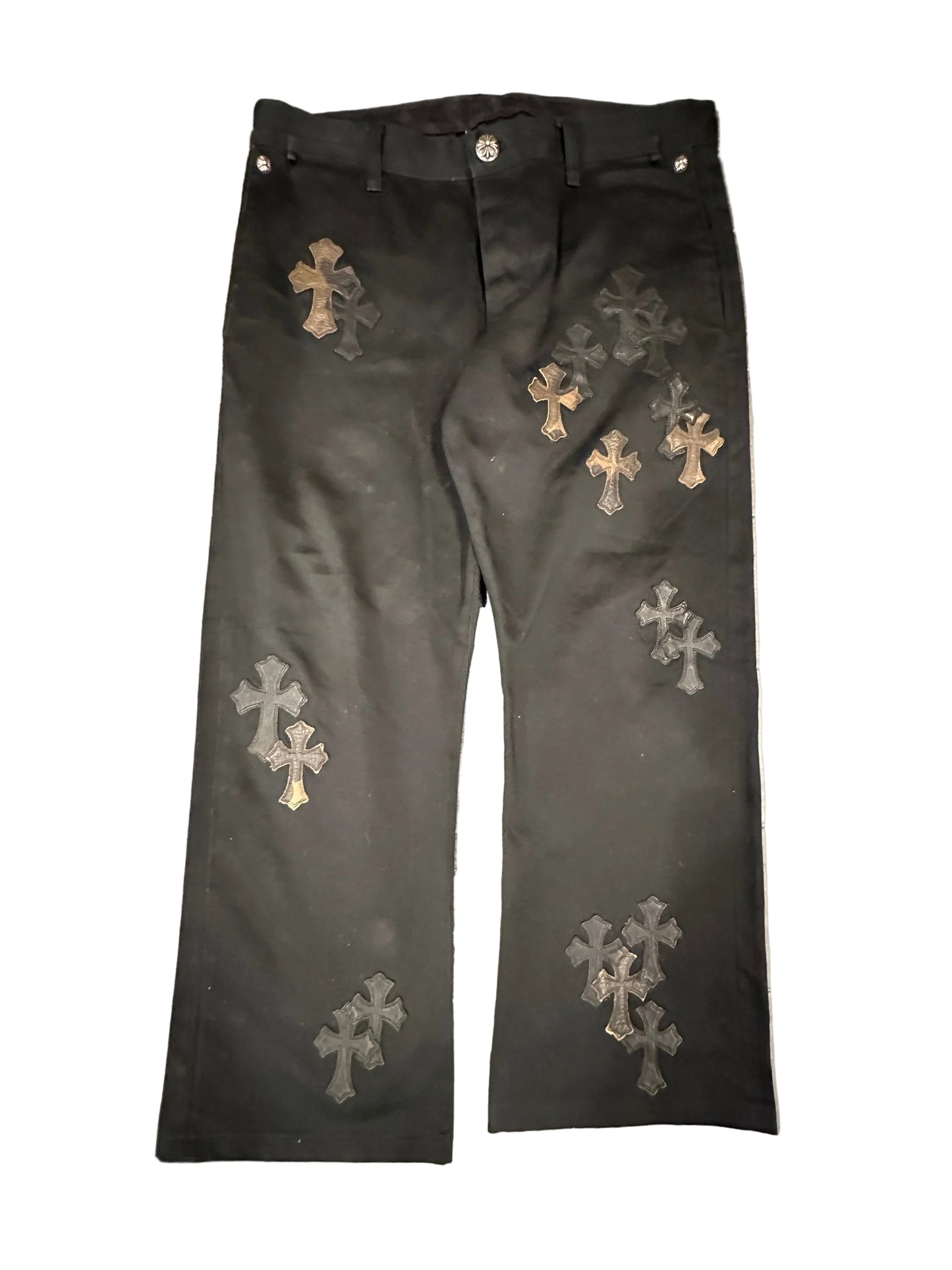 ($16,000) Chrome Hearts Camo Cross Patch Pants sz 38