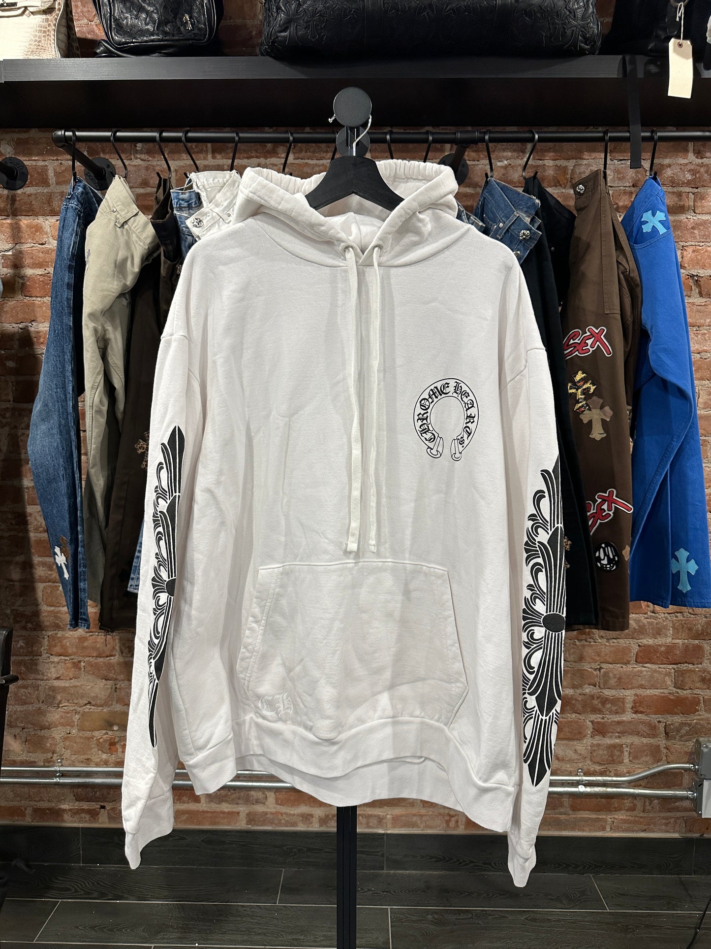 Chrome Hearts Horseshoe Pullover Hoodie sz XL