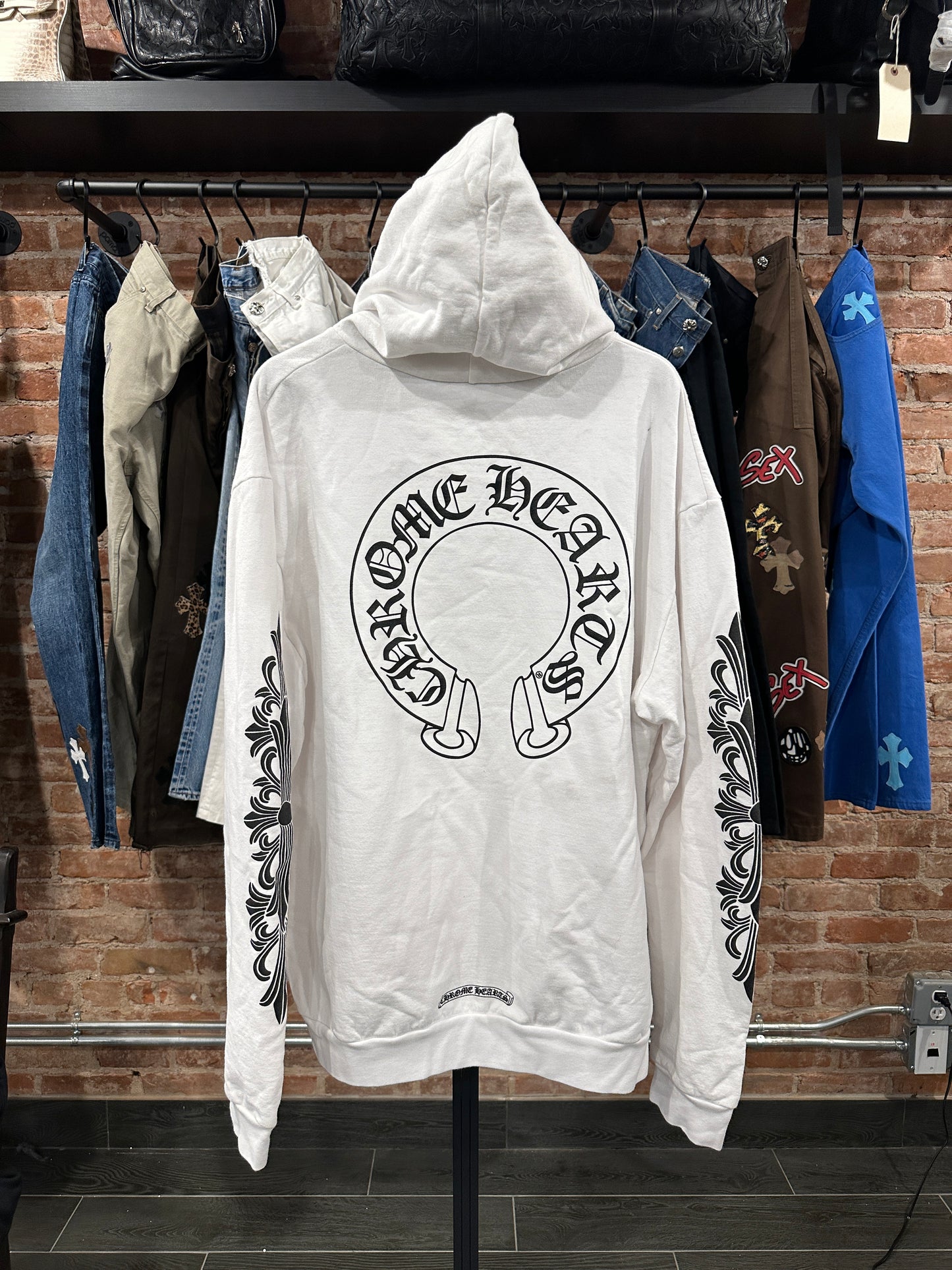 Chrome Hearts Horseshoe Pullover Hoodie sz XL