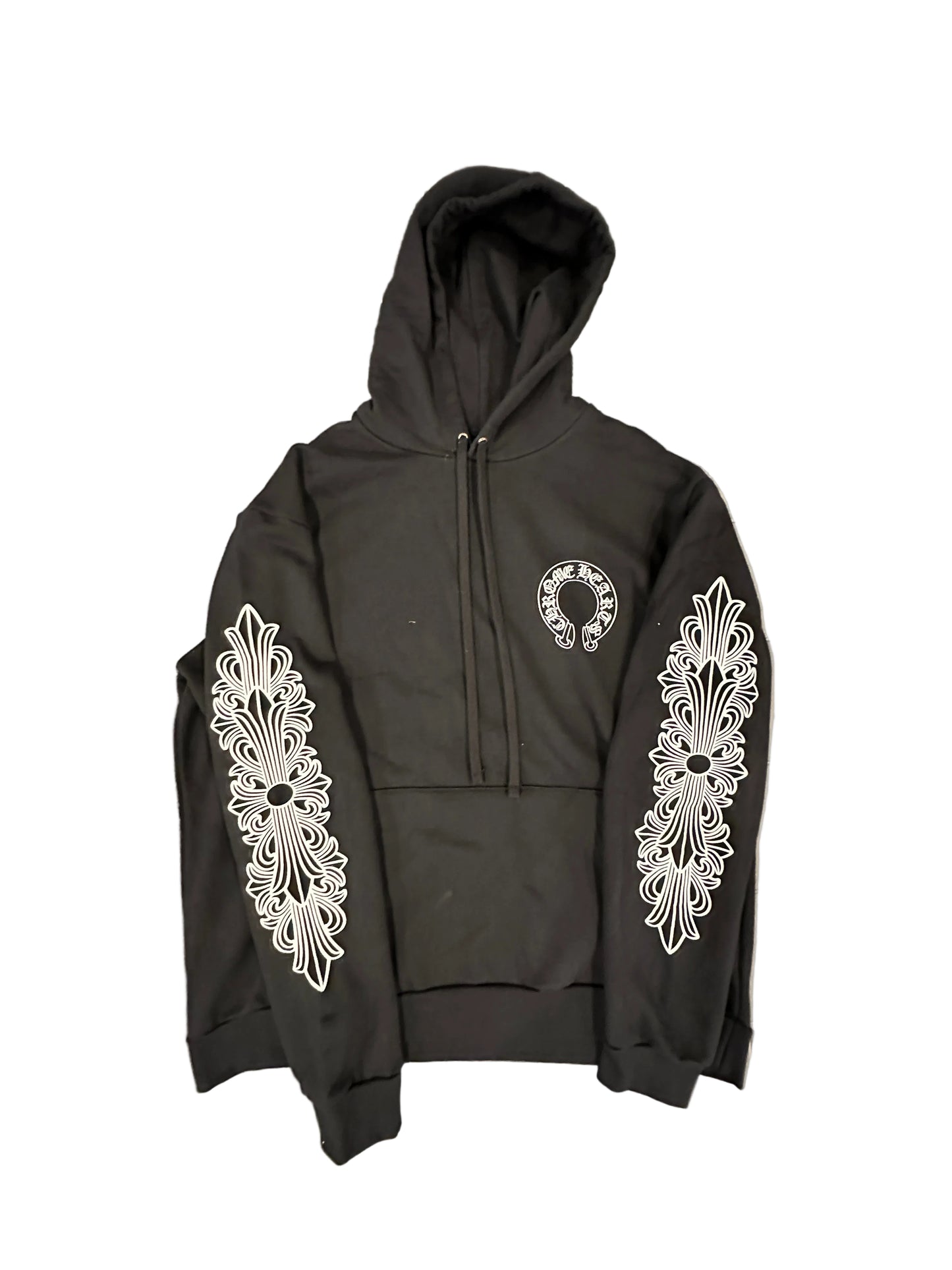 Chrome Hearts Black Horseshoe Hoodie sz XL