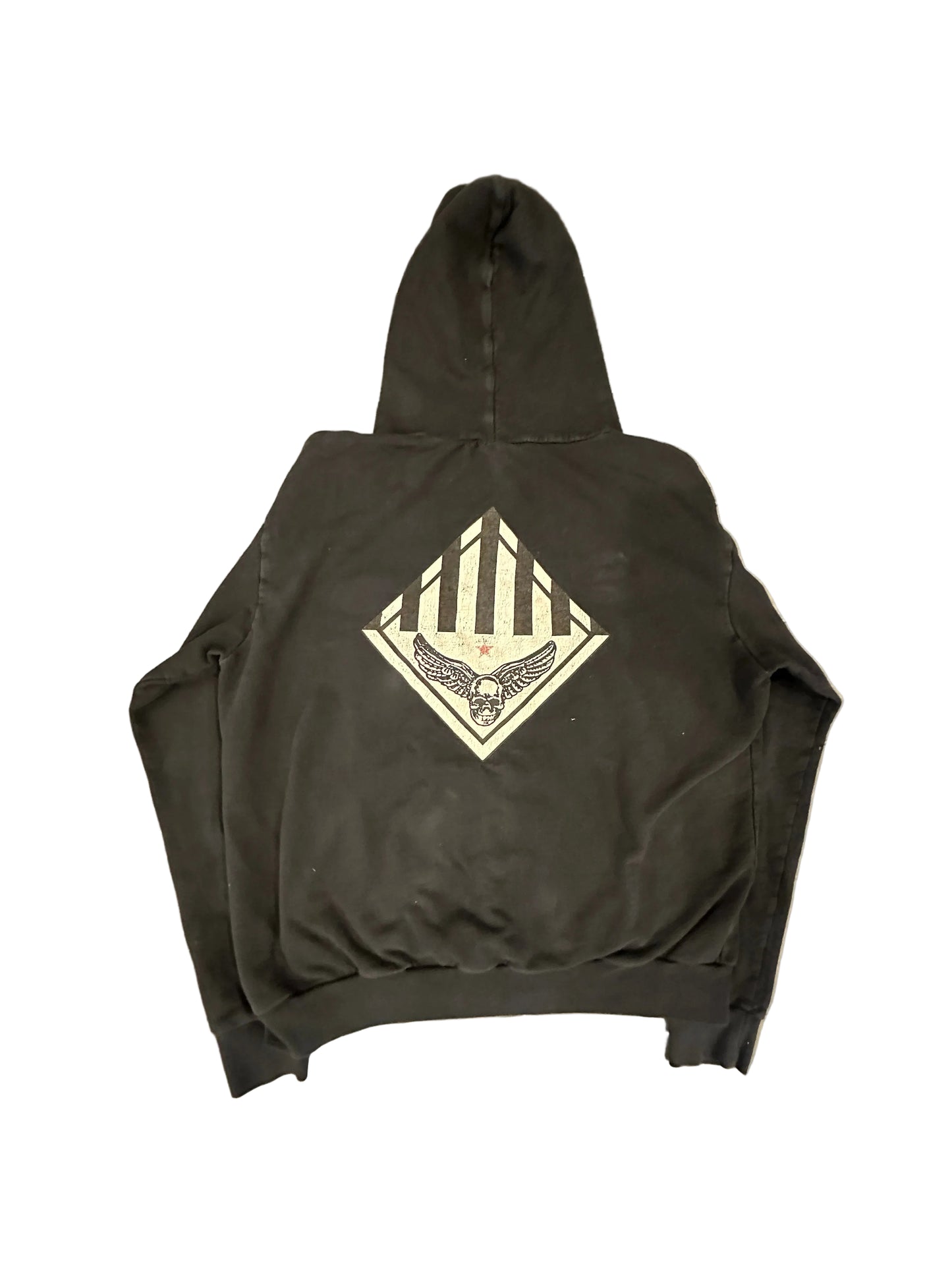 Chrome hearts Black Vintage Foti zip up hoodie sz L (missing zipper)