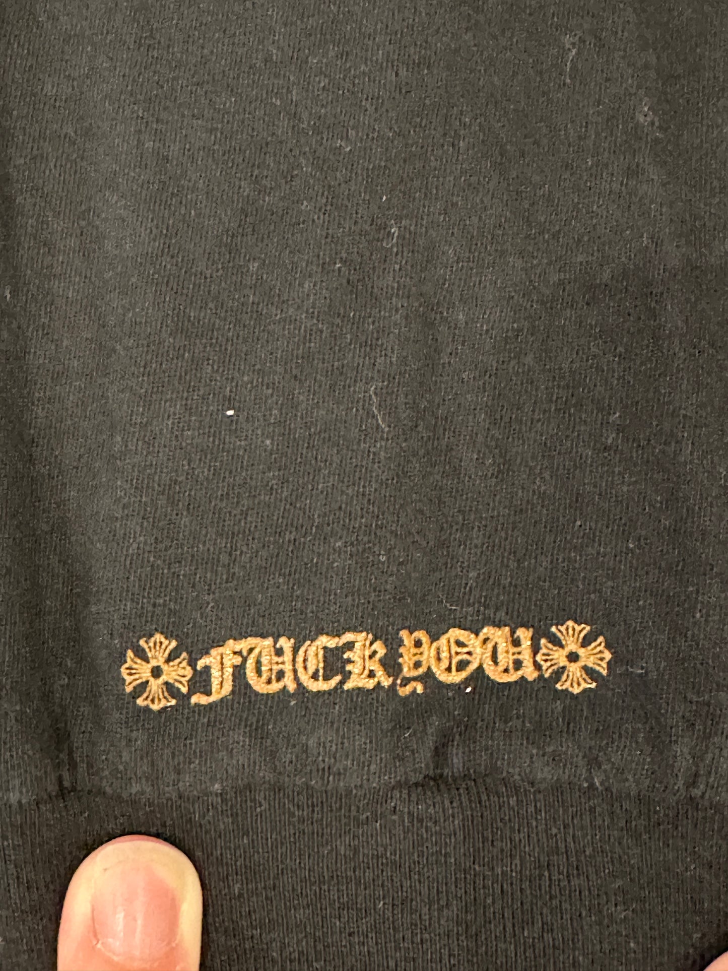 Chrome Hearts Black Bronze Long Sleeve sz L