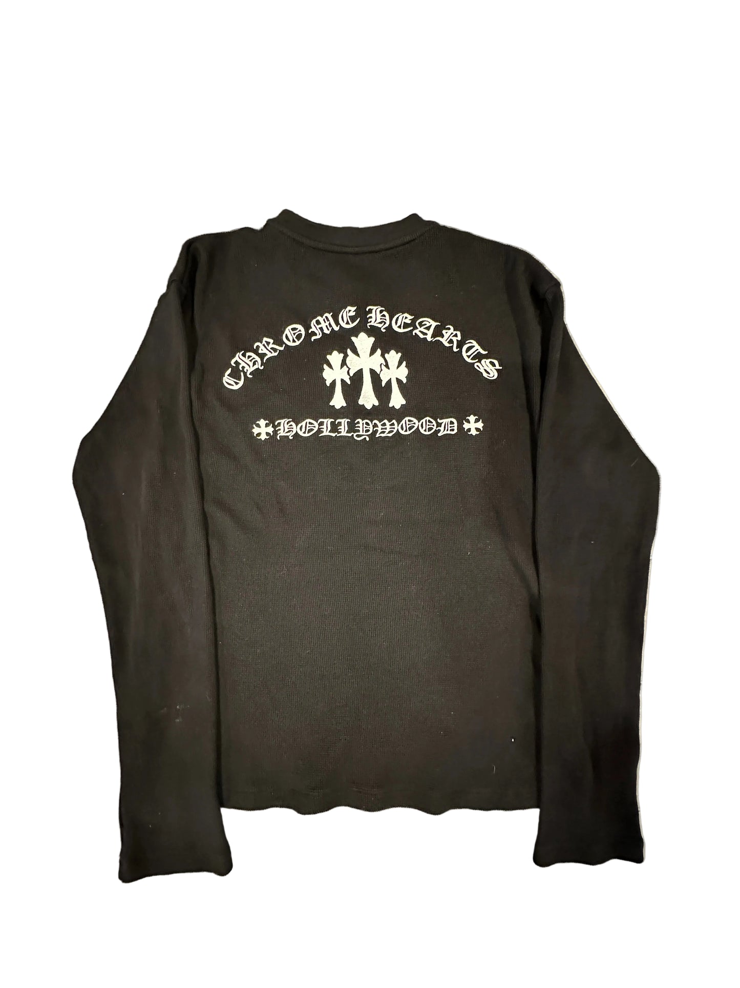 Chrome Hearts Hollywood Waffle Long Sleeve Shirt sz m