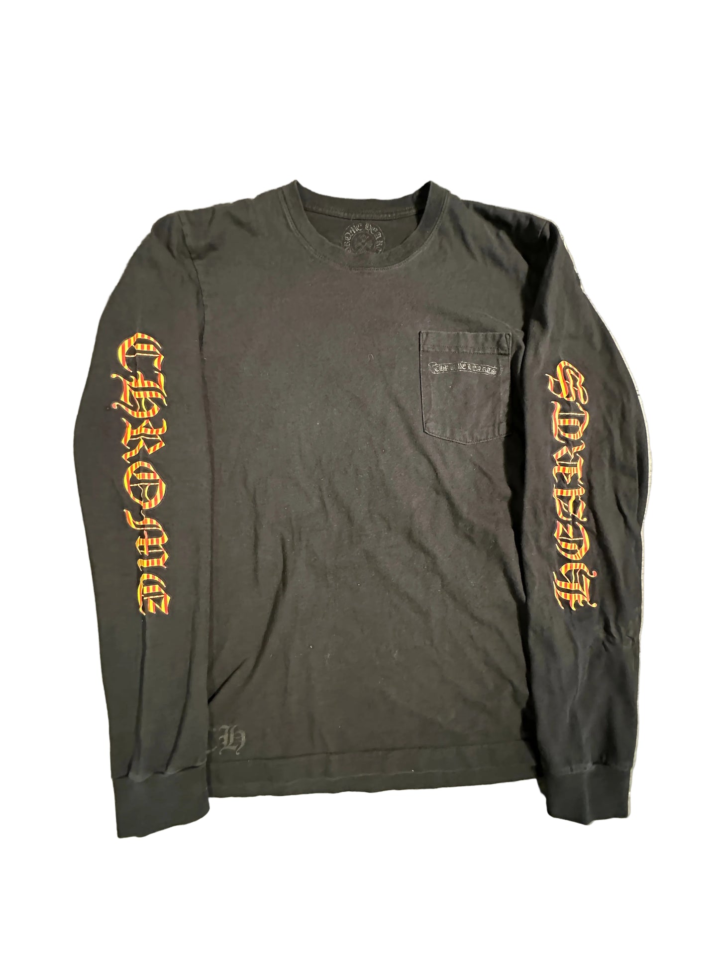 Chrome Hearts Vintage Orange Dagger Black Long Sleeve sz M