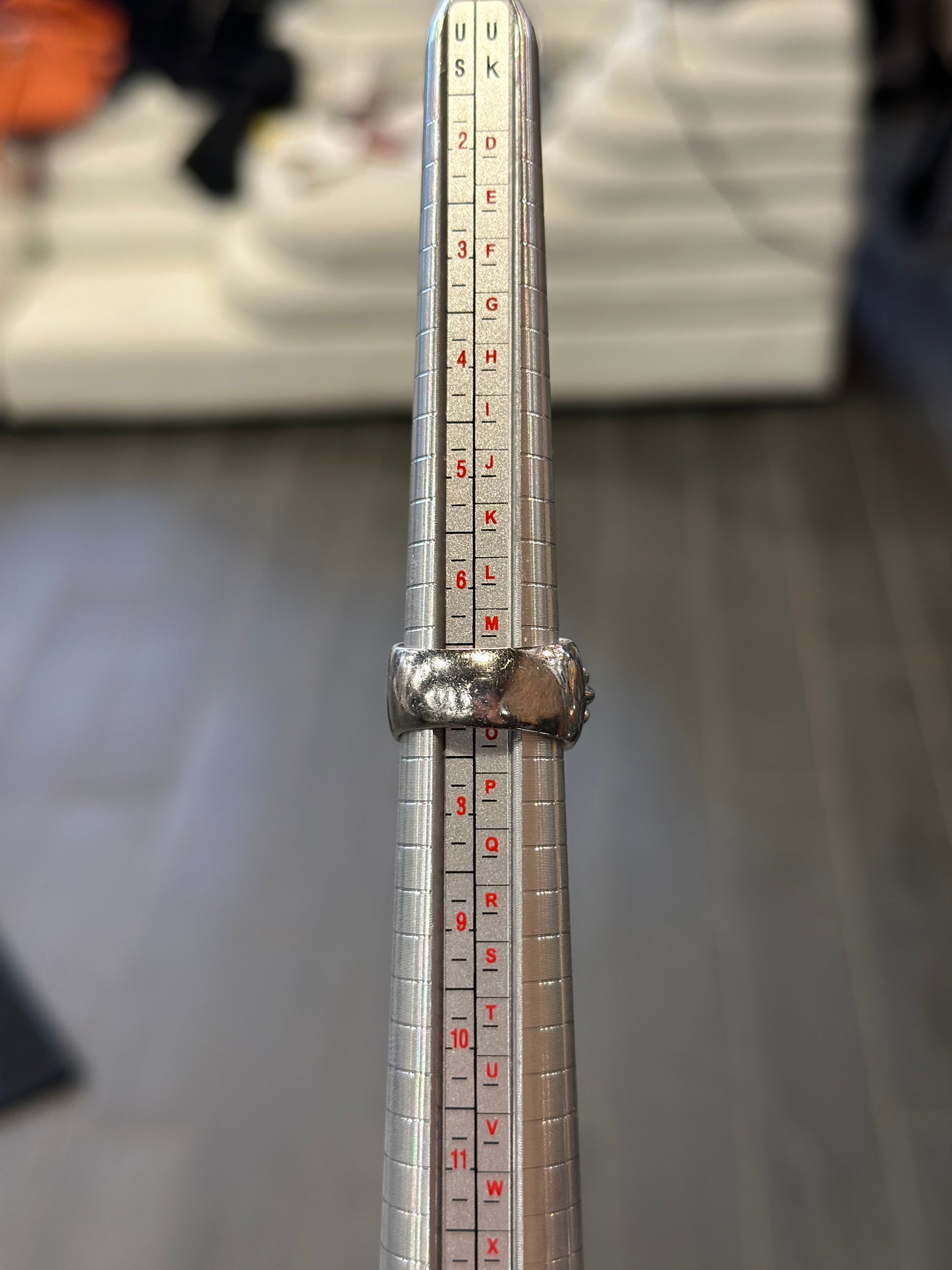 ($15,000) Chrome Hearts White Gold Floral Cross With diamonds ring sz 7