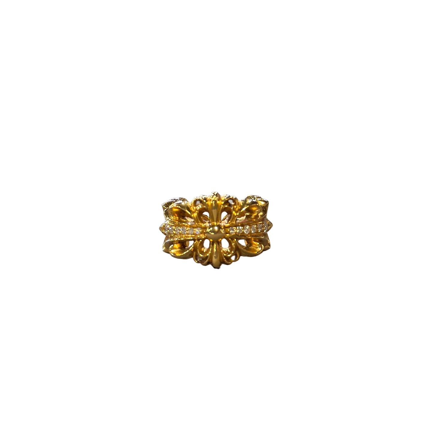 ($28,000) Chrome hearts 22k gold double floral ring sz 7