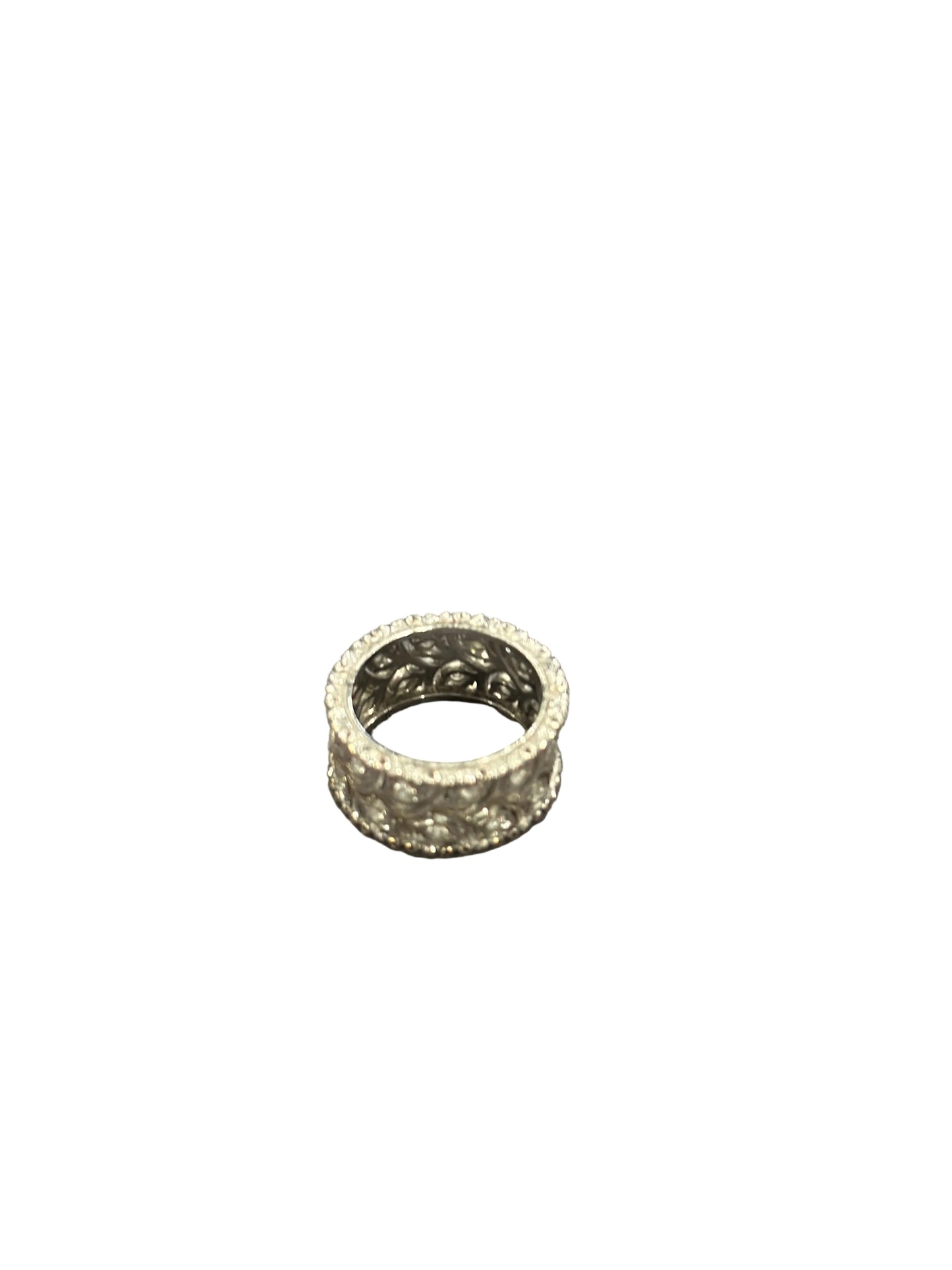 Buccellati white gold and diamond Ramage Eternelle ring sz 6