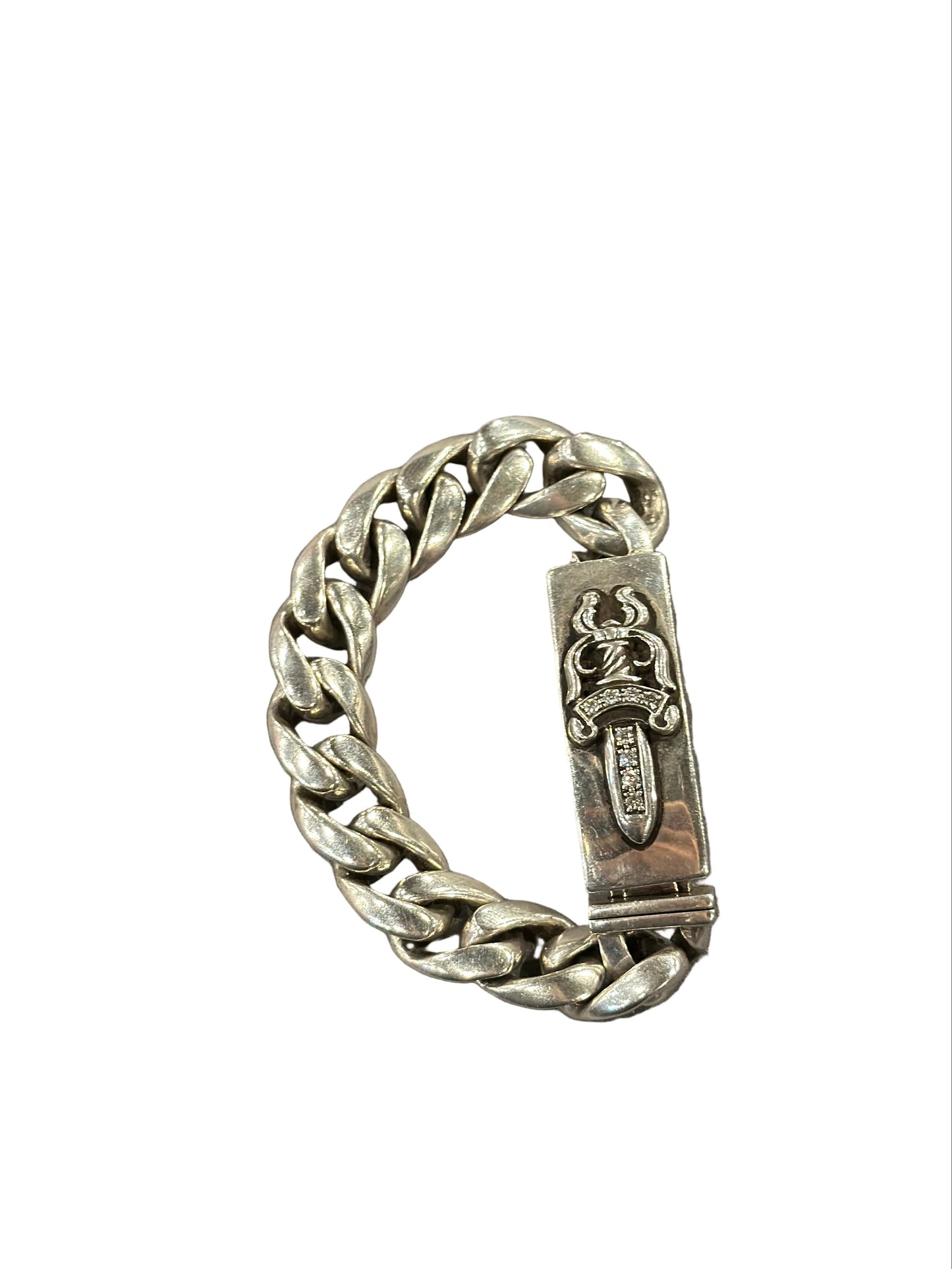 Chrome Hearts Cuban Diamond Dagger Clasp 8in