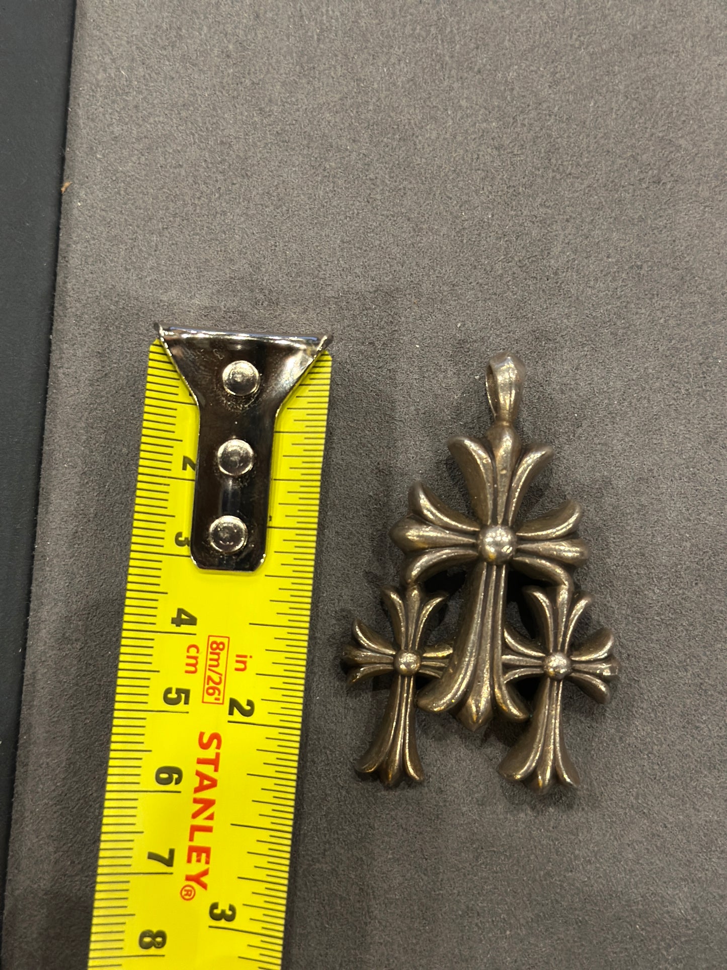 Chrome Hearts Triple Cross Pendant 2020 2.25in