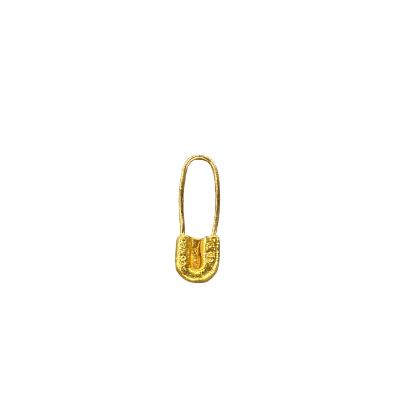 Chrome Hearts 22k Gold Safety Pin Pendant 1in