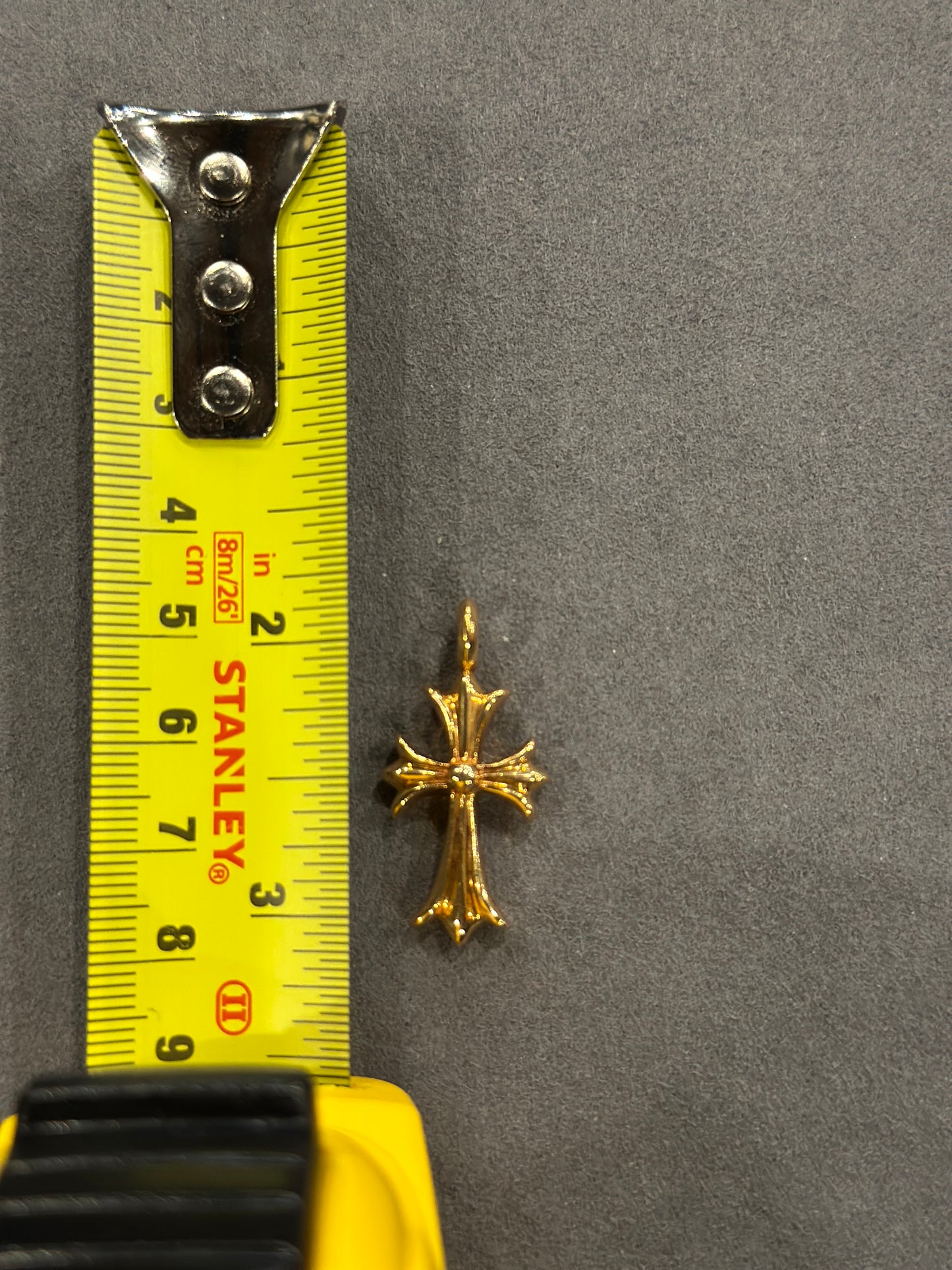 ($13,000) Chrome Hearts 22k Baby Fat 1in Pendant with diamonds