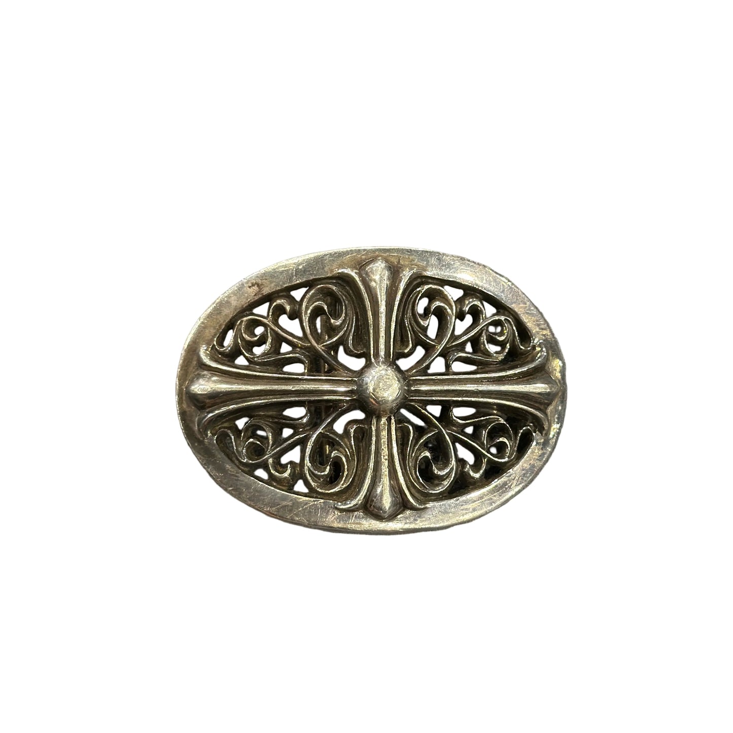 Chrome Hearts Oval Cross belt buckle 2in