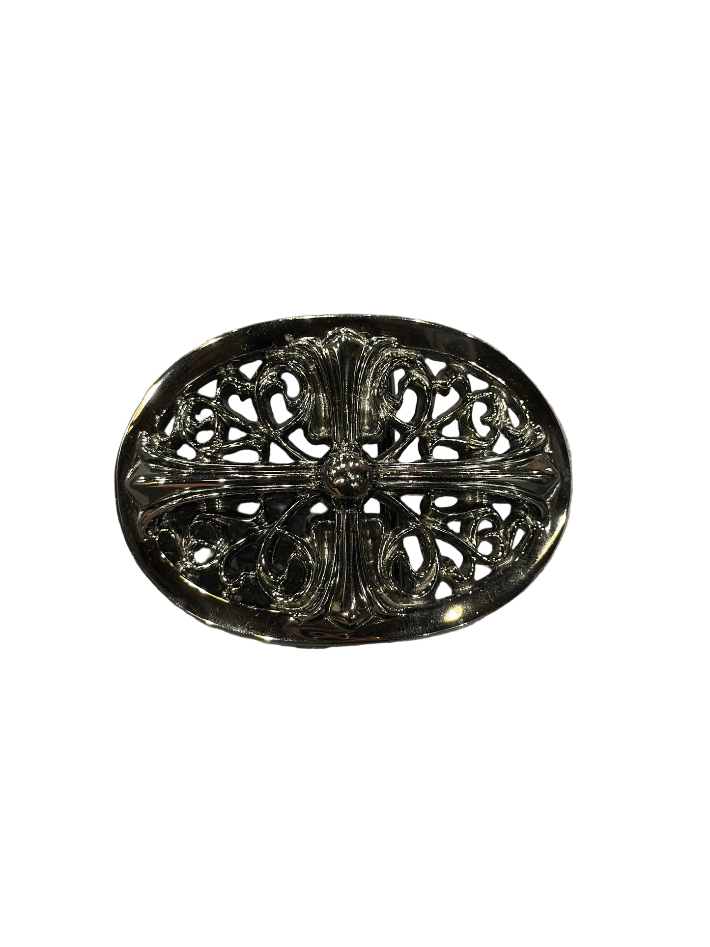 Chrome Hearts Black Rhodium Belt Buckle 2in