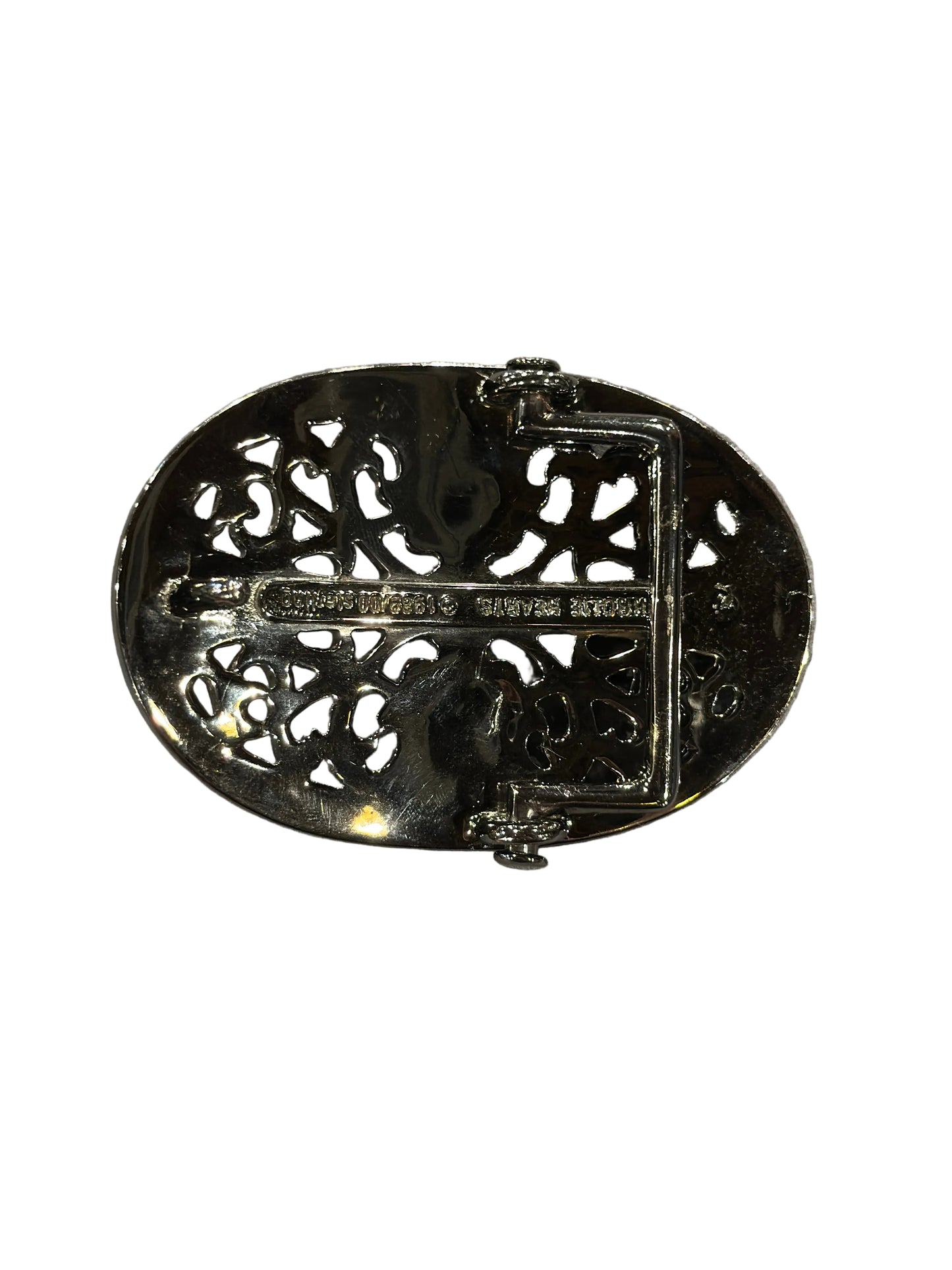 Chrome Hearts Black Rhodium Belt Buckle 2in