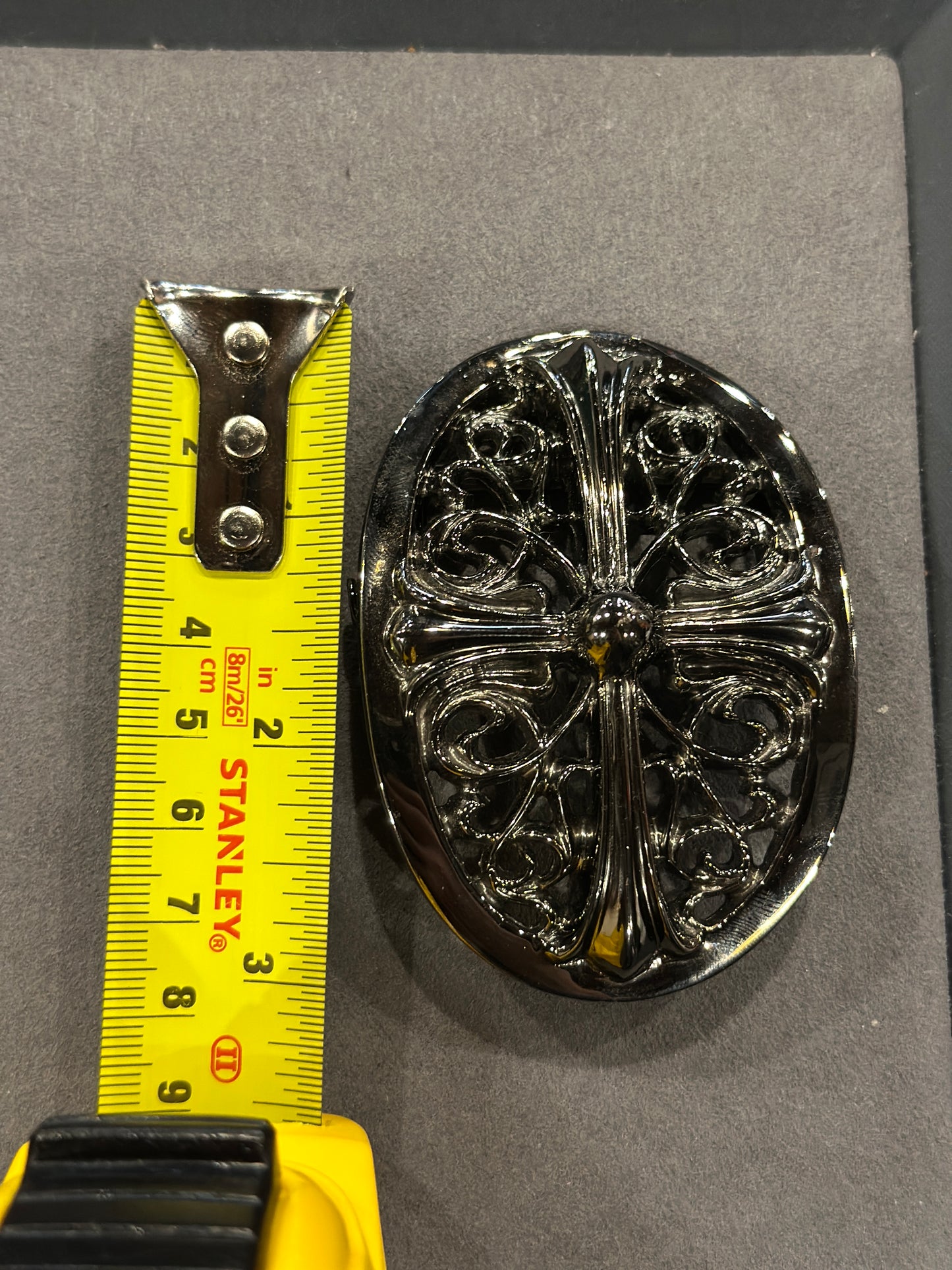 Chrome Hearts Black Rhodium Belt Buckle 2in