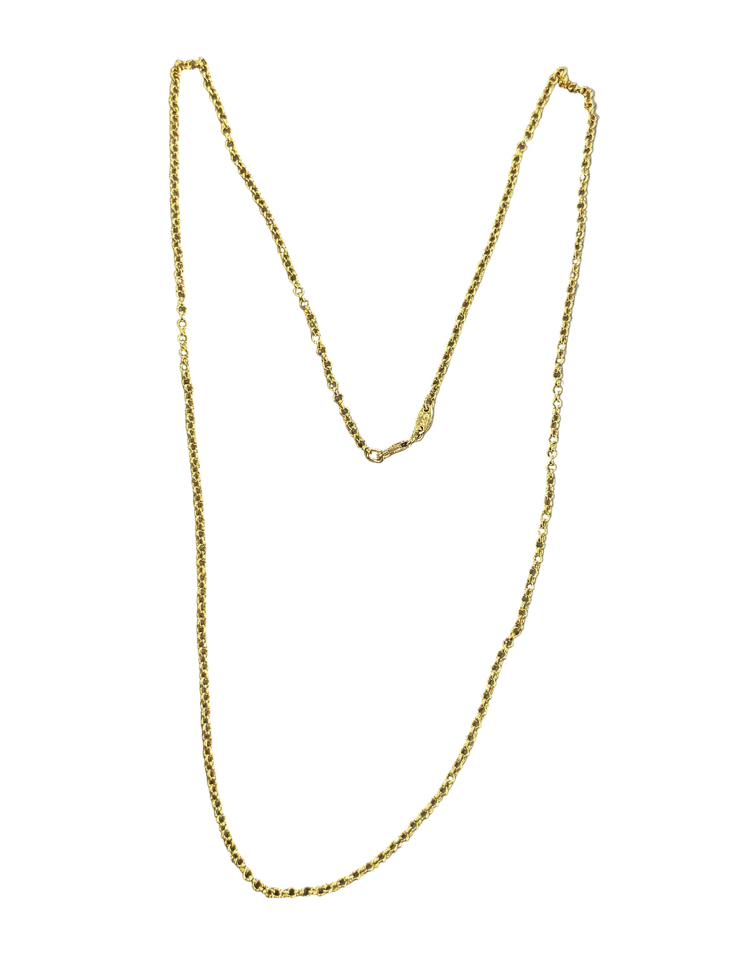 Chrome Hearts 22k Gold Roll Chain