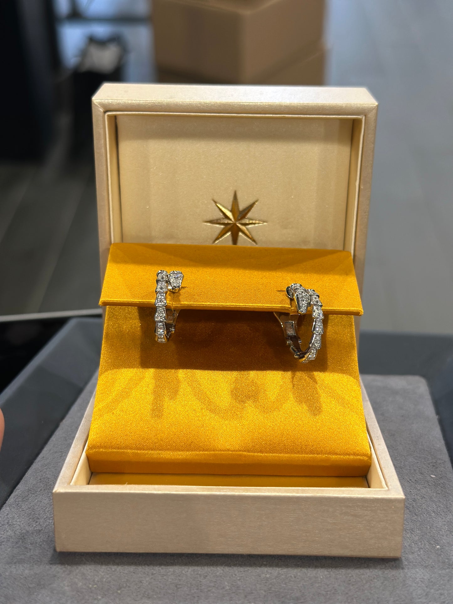 ($50,000) Bvlgari Serpenti Viper earrings