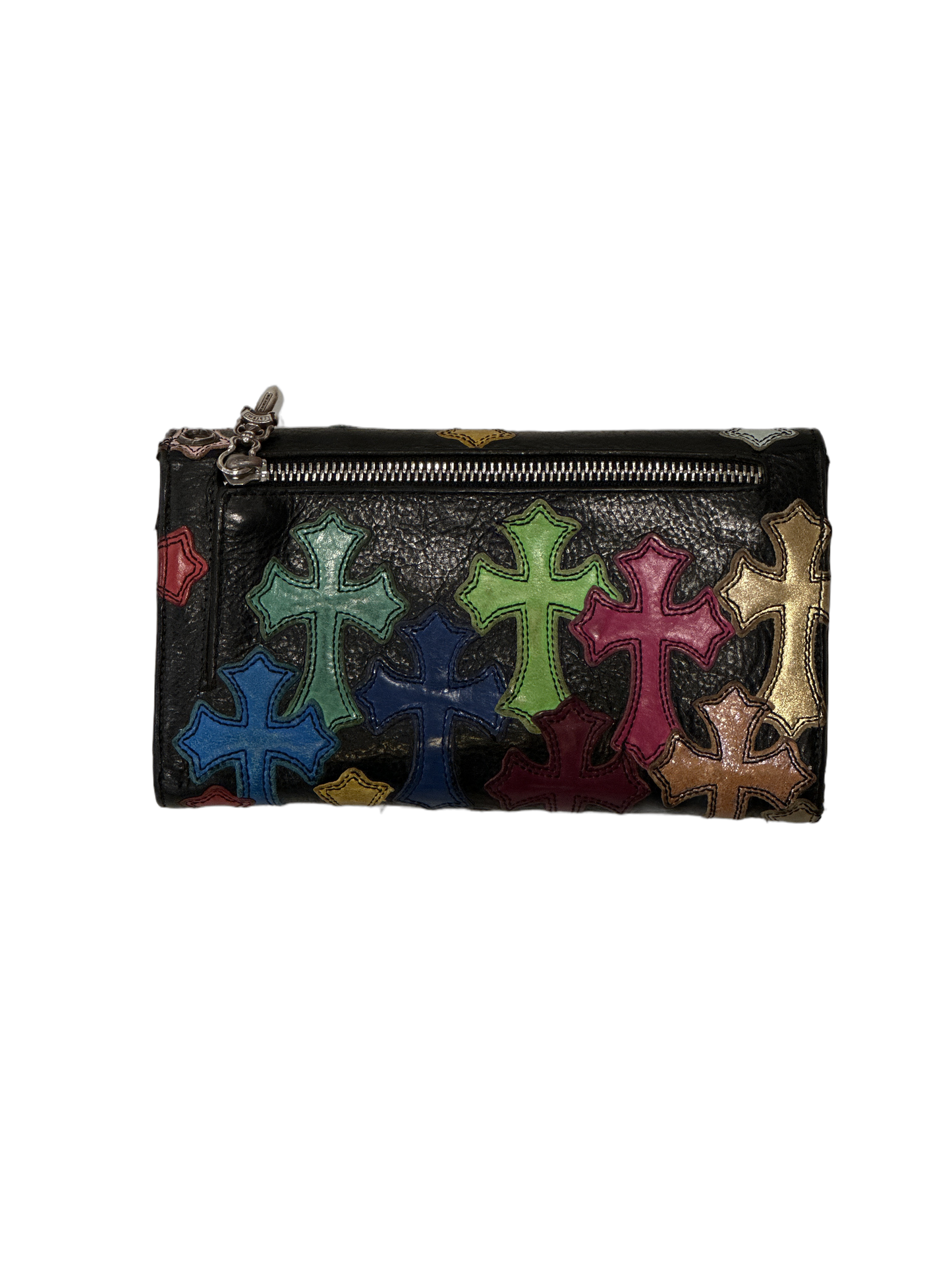 Chrome Hearts Multicolor Cross Patch 'WAVE' wallet