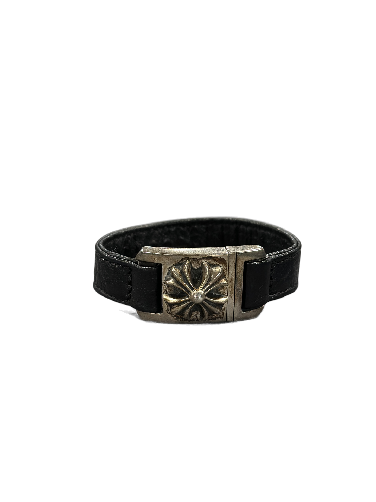 chrome hearts harness clasp black bracelet
