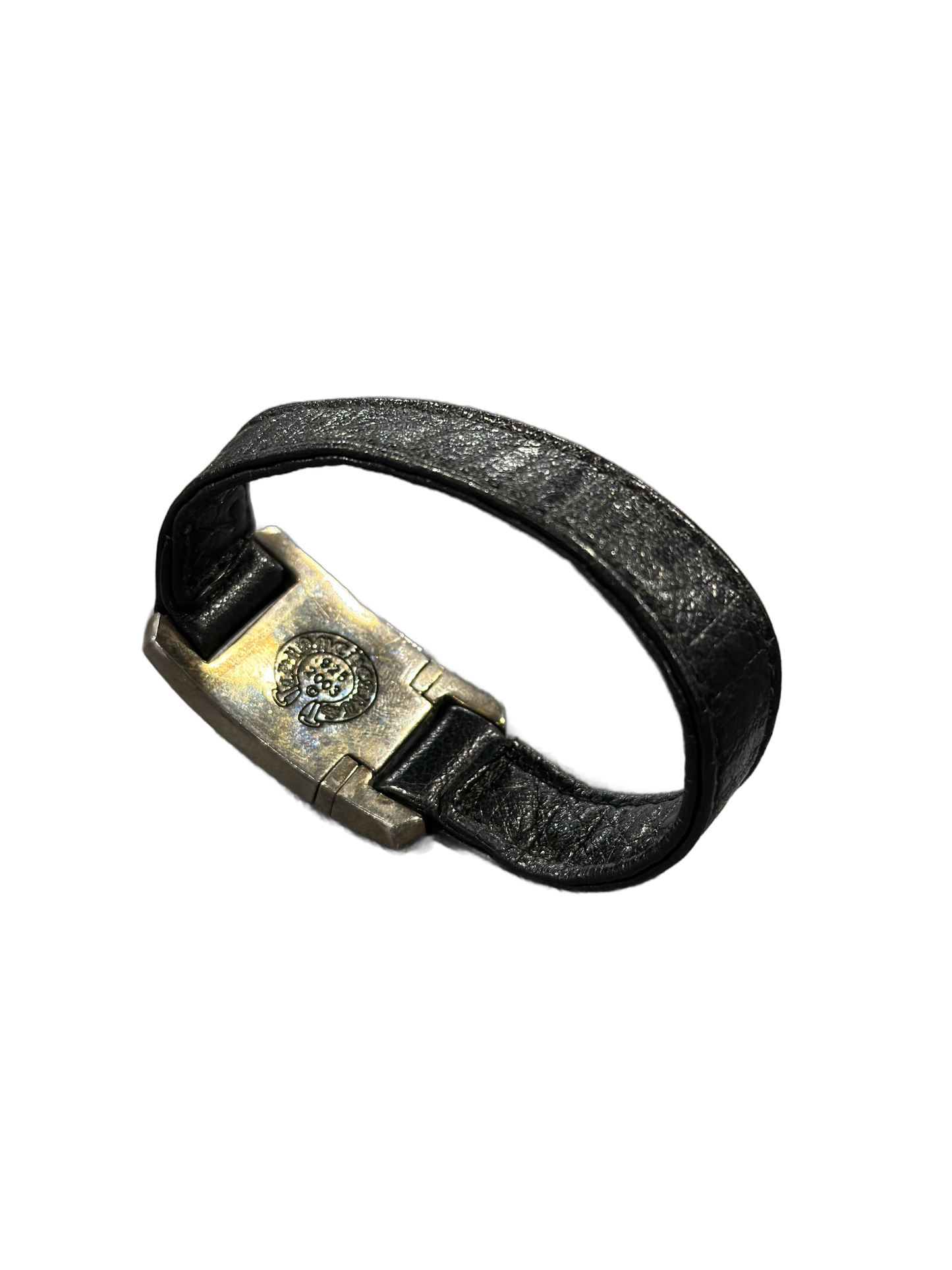 chrome hearts harness clasp black bracelet
