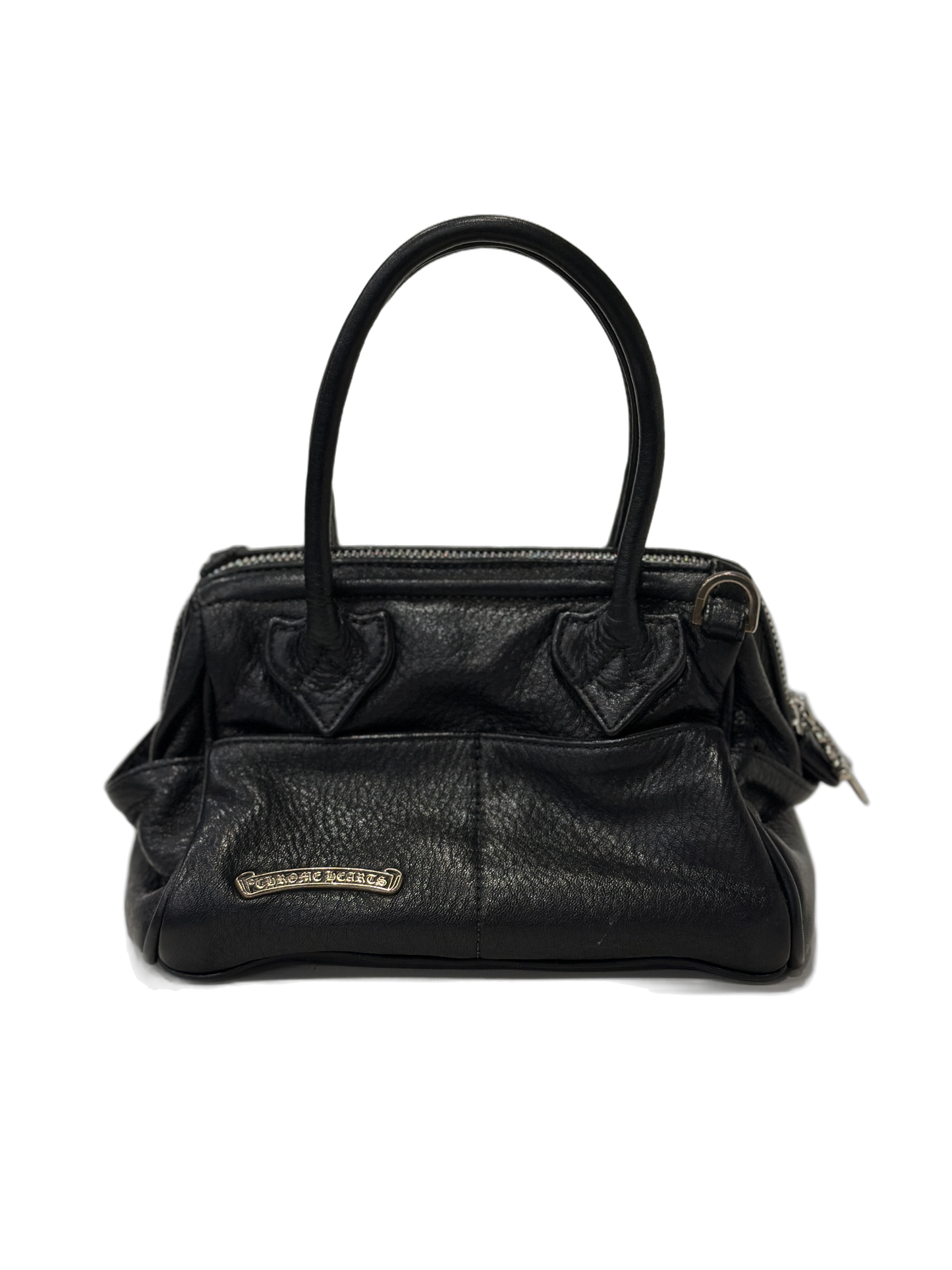 Chrome Hearts Black Leather Mochita bag