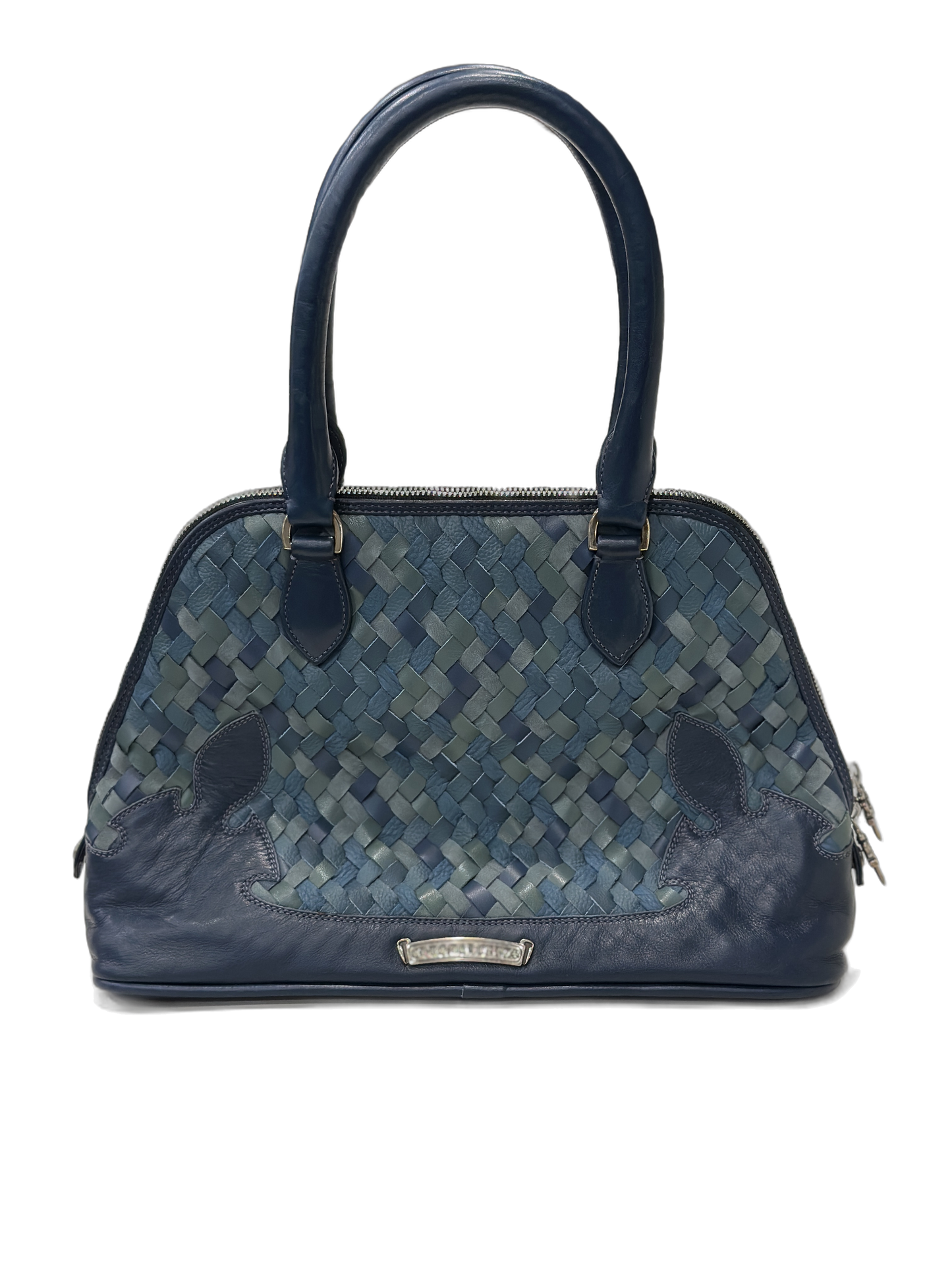 Chrome Hearts woven leather handbag Blue