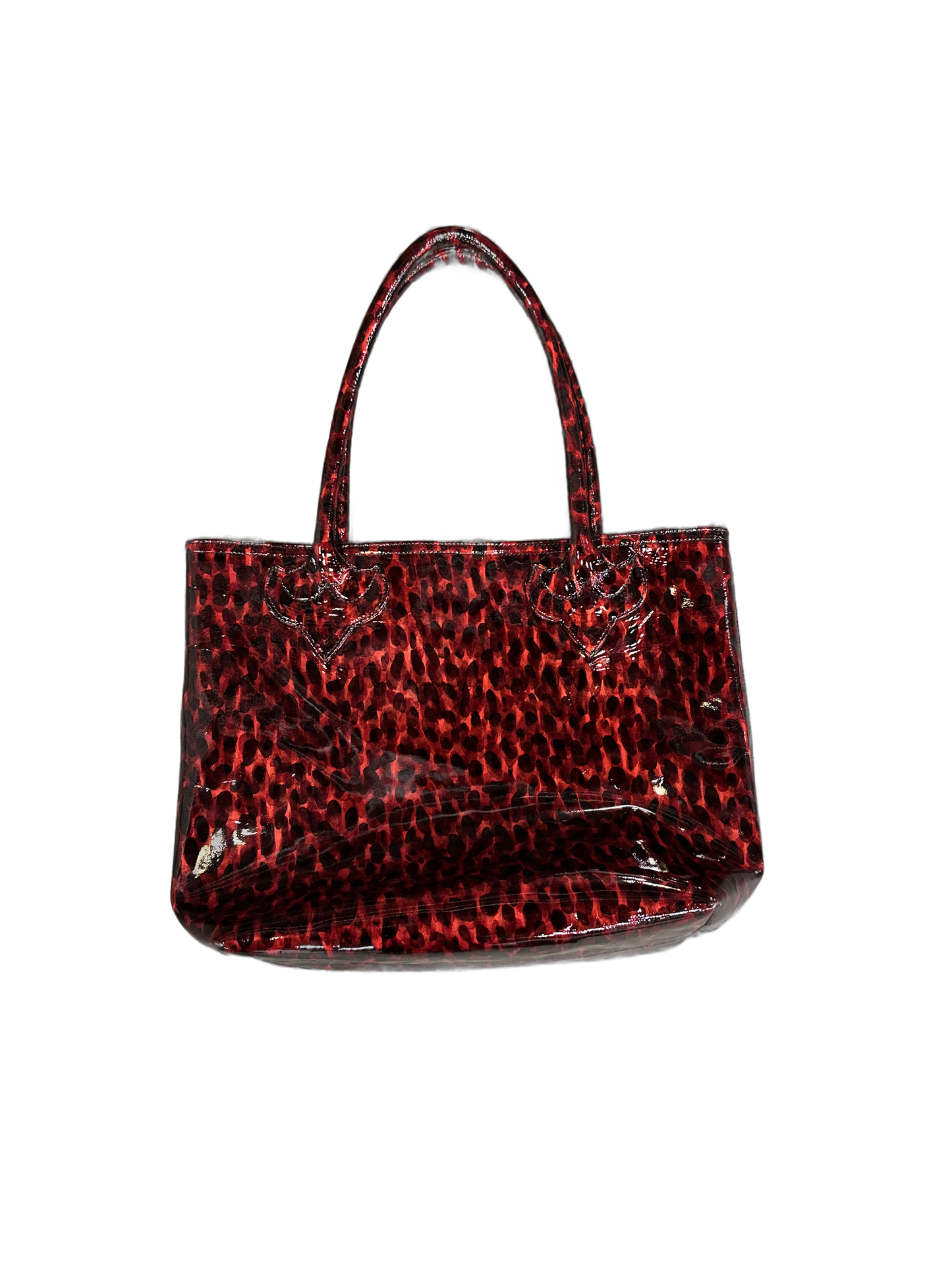 ($18,000) Chrome Hearts red and leopard tote bag