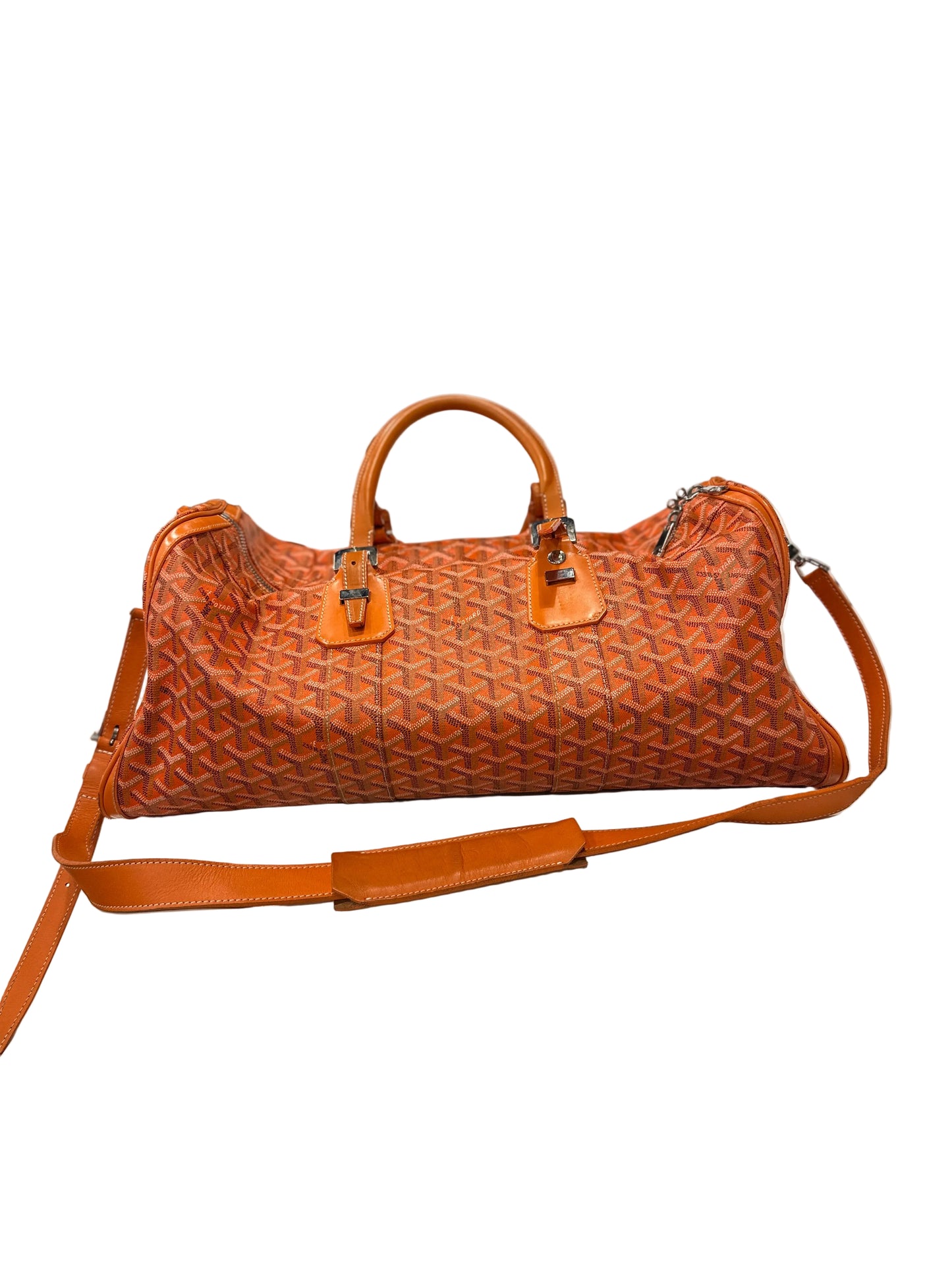 Goyard Orange duffle bag
