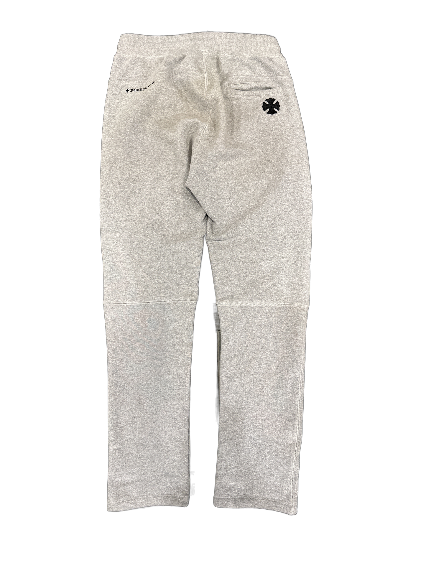Chrome Hearts Grey Maltese Cross Patch sweatpants sz m